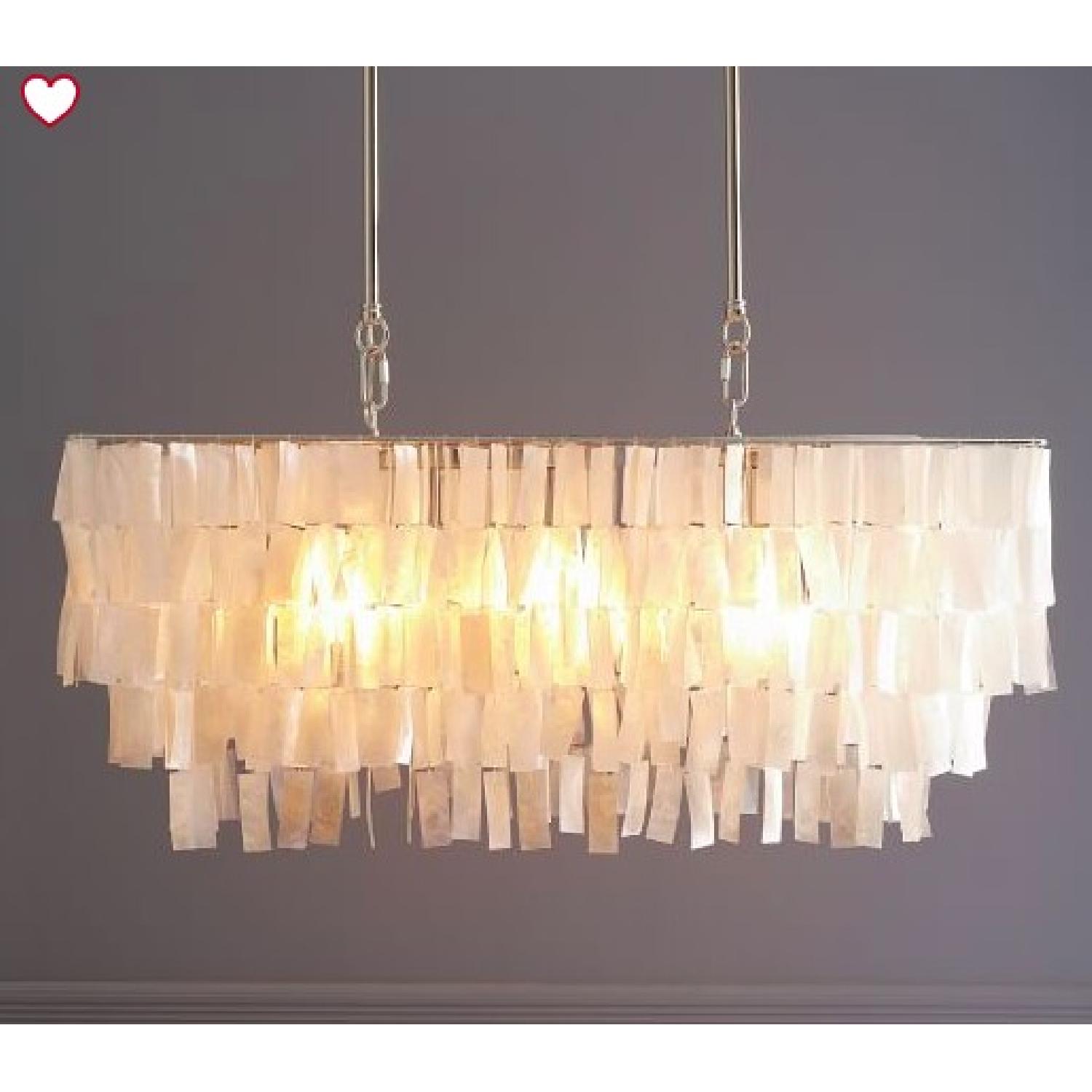 West Elm Capiz White Chandelier - image-3