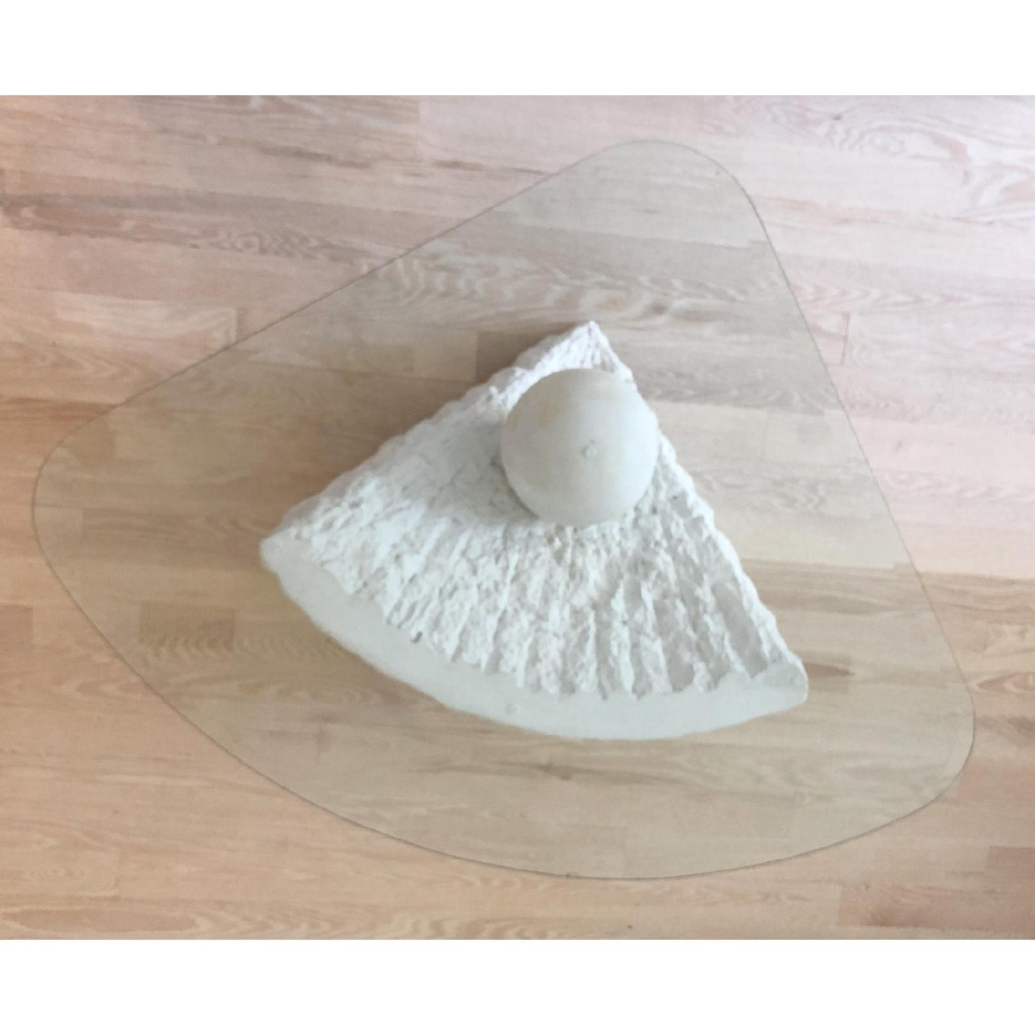 Modernist 1970s Plaster Coffee Table - image-4