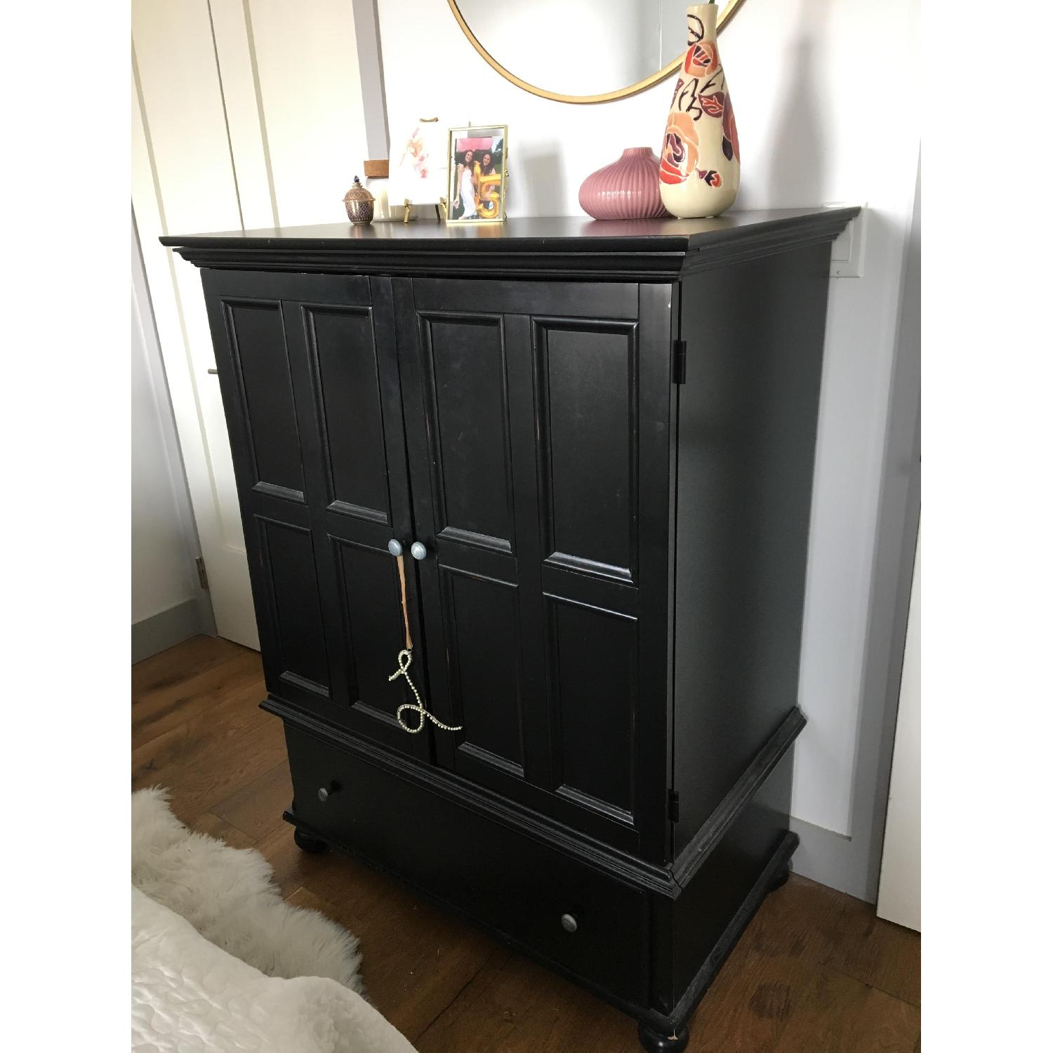 Target Entertainment Center in Black AptDeco