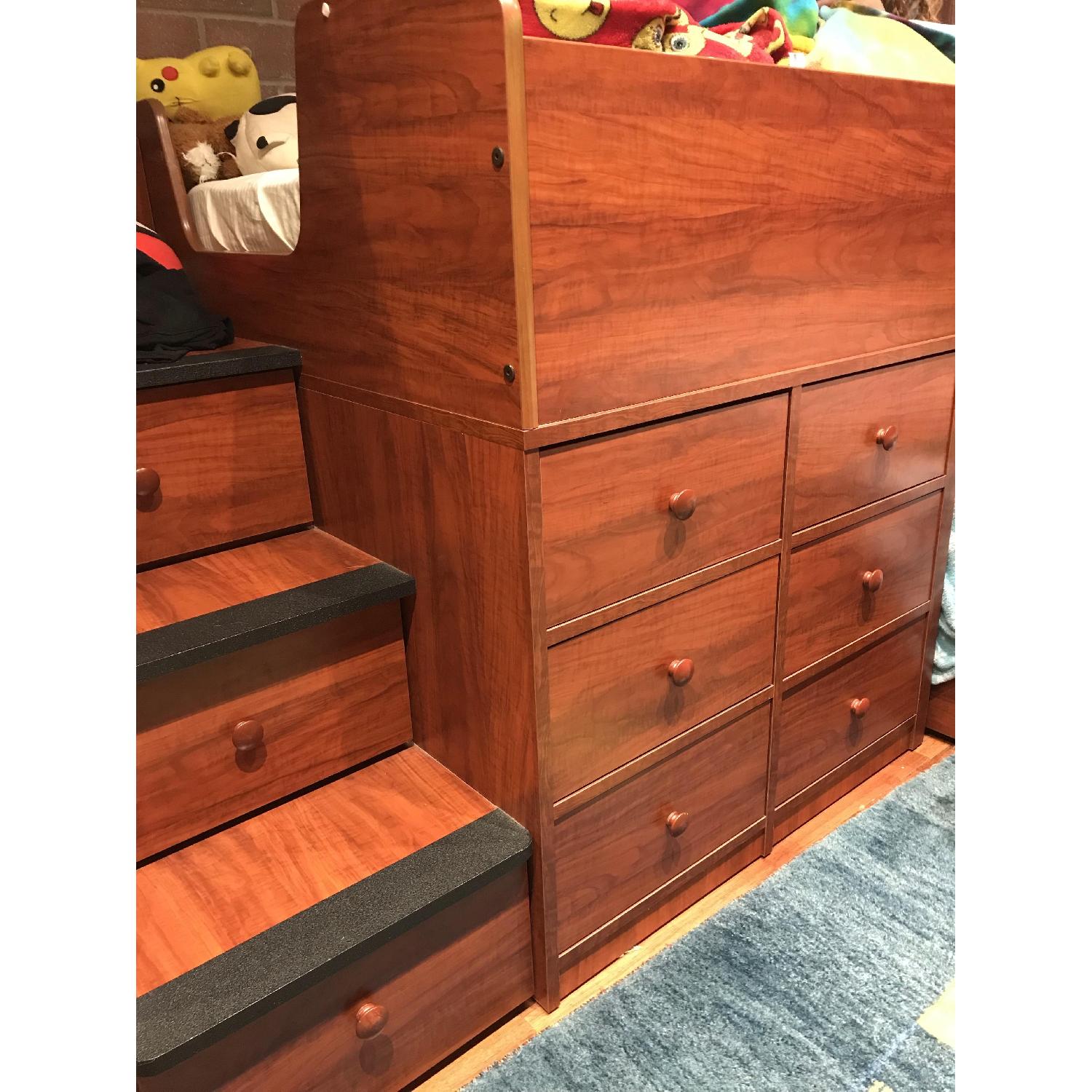 Berg Furniture Twin over Twin Bunk Bed w/ Storage - image-1