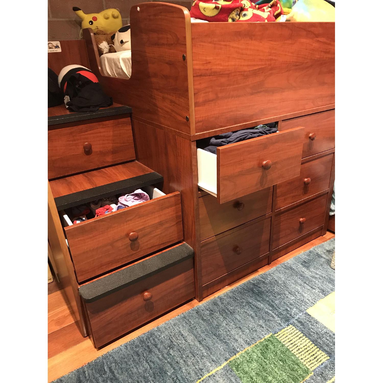 Berg Furniture Twin over Twin Bunk Bed w/ Storage - image-2