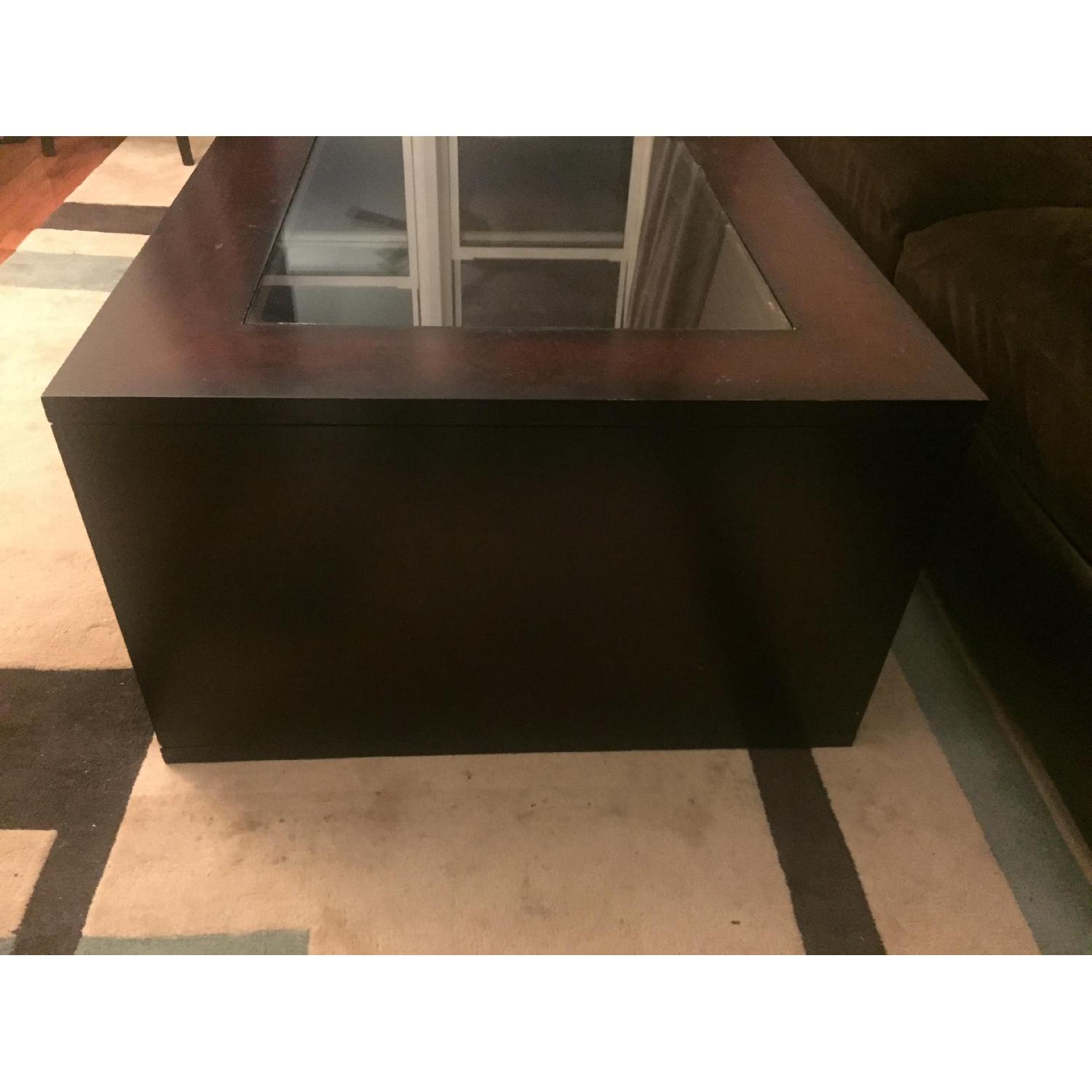 Macy's Wood/Glass Coffee Table - image-3