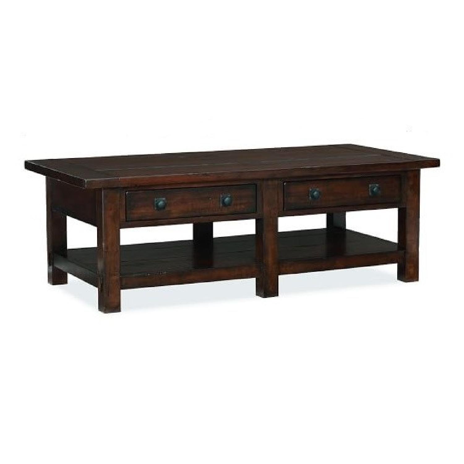 Pottery Barn Benchwright Coffee Table + End Table AptDeco