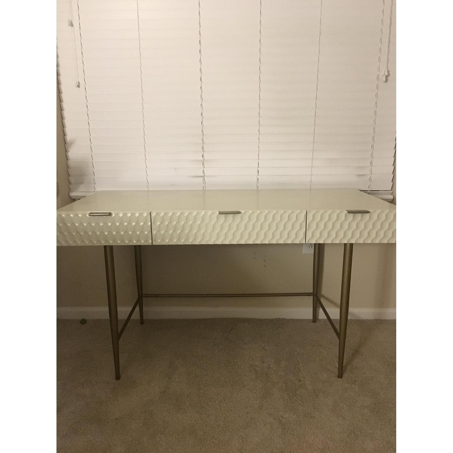 West Elm Audrey Desk in Parchment AptDeco