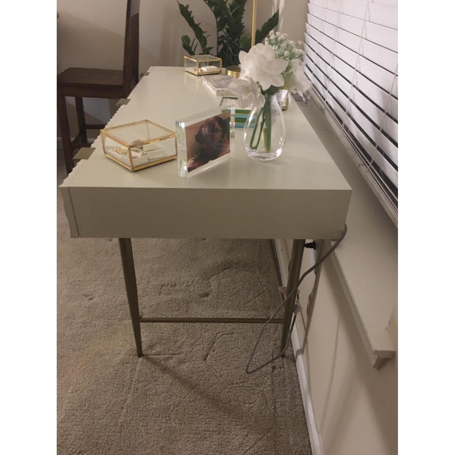 West Elm Audrey Desk in Parchment AptDeco