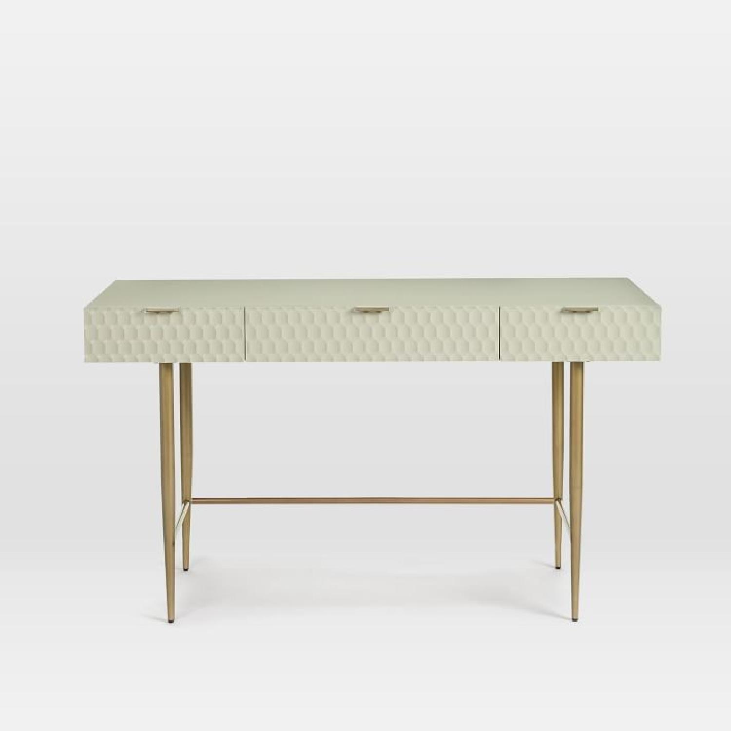 West Elm Audrey Desk in Parchment AptDeco