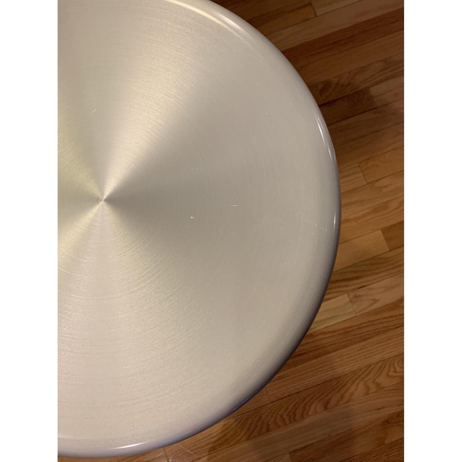 Crate & Barrel Metal Swivel Counter Stools - image-3