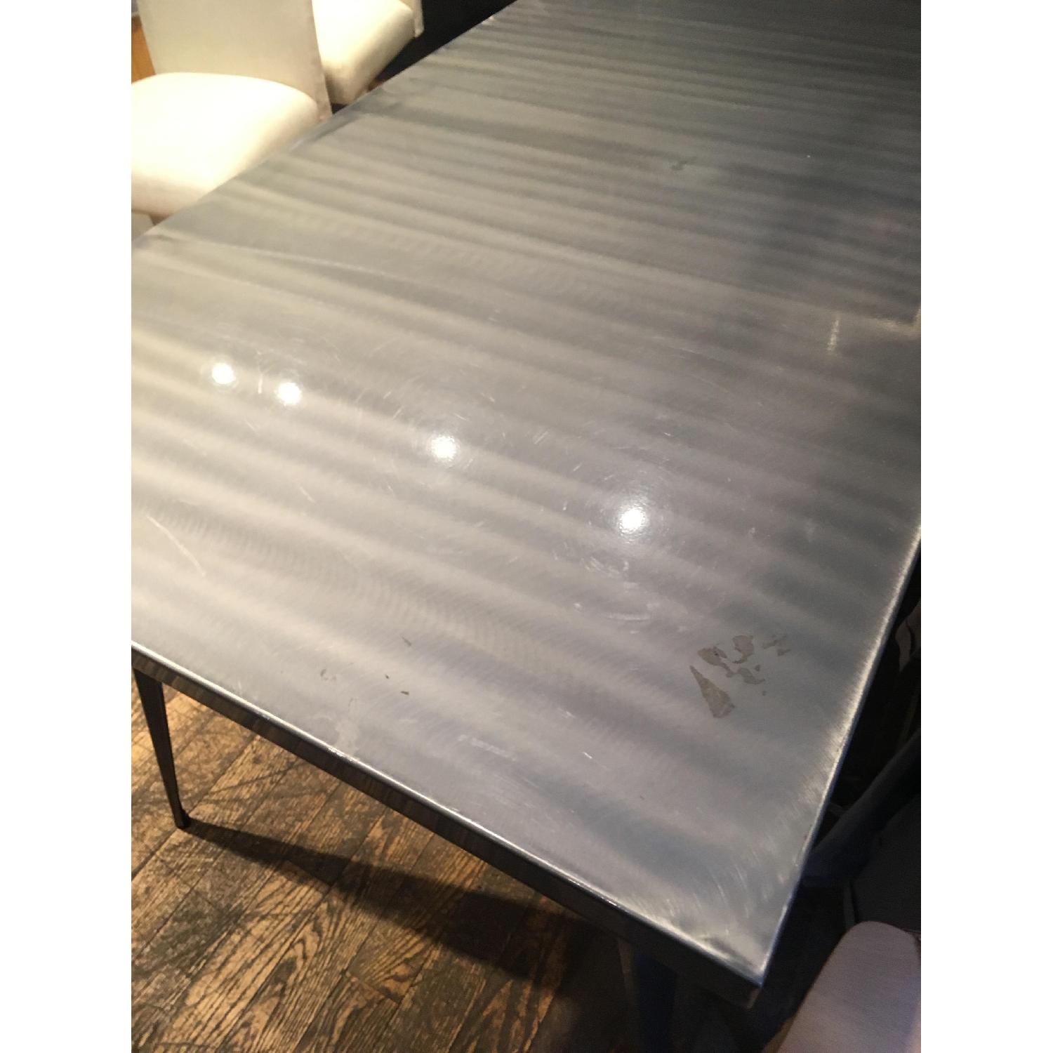 Metal Dining Table w/ Protective Glaze Coating AptDeco