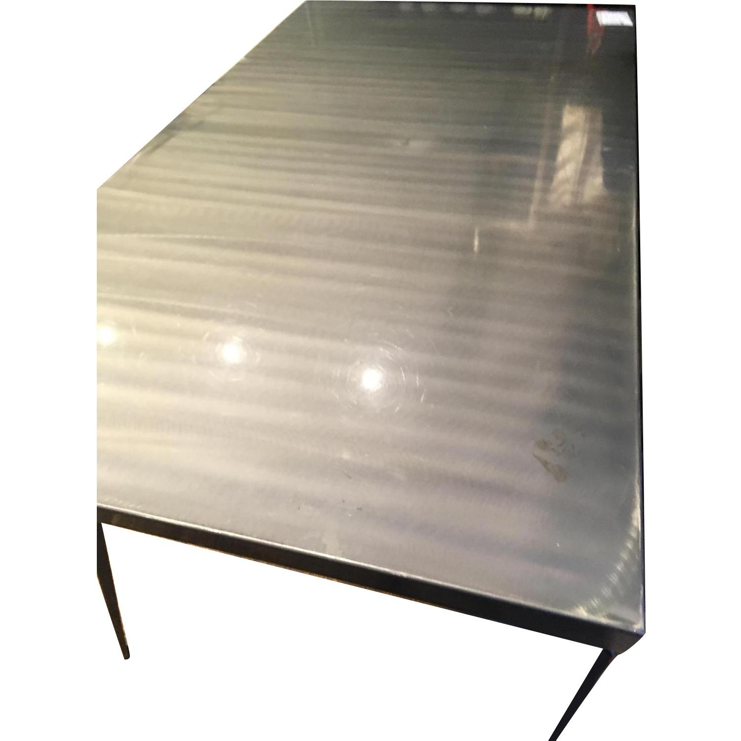 Metal Dining Table w/ Protective Glaze Coating - image-0