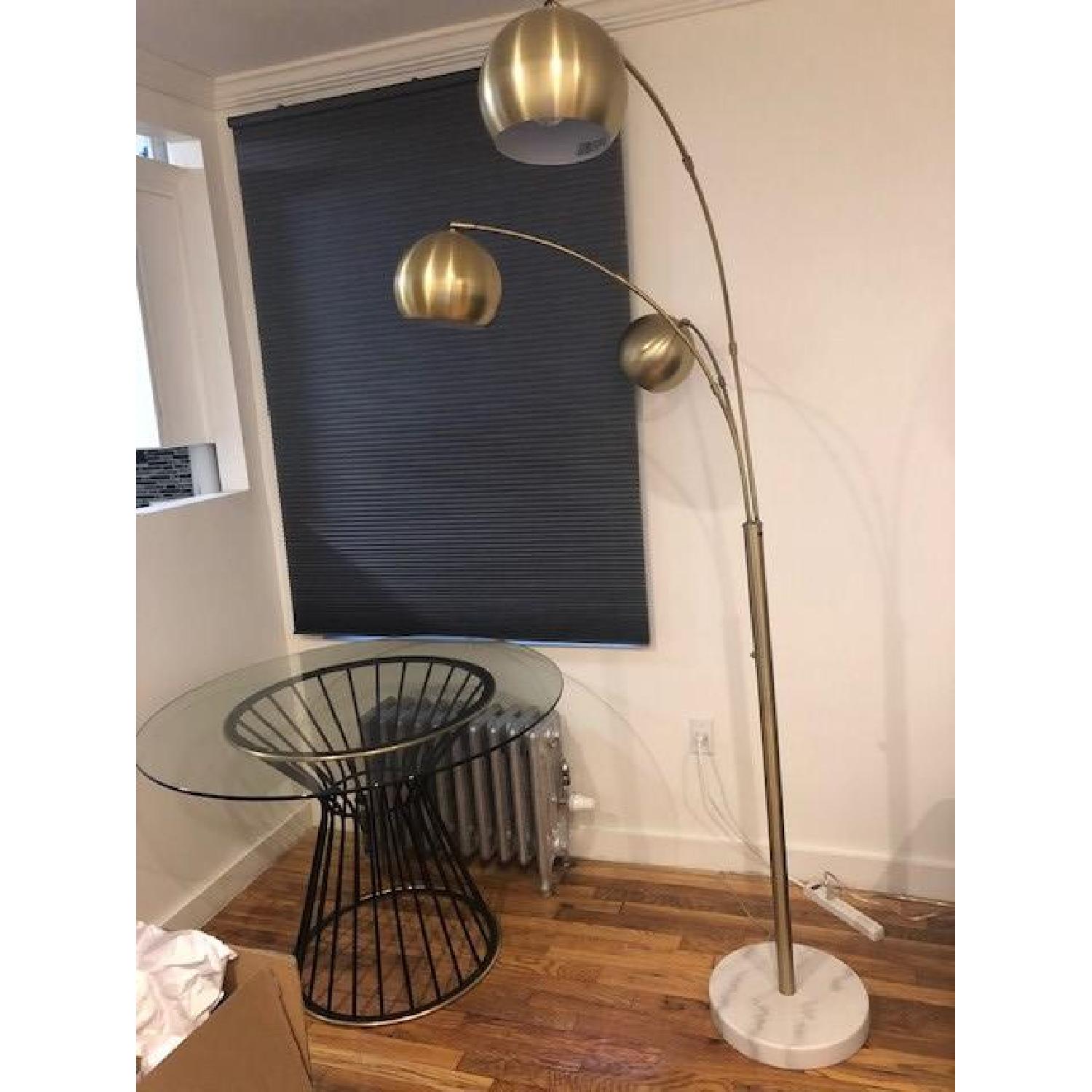 West Elm Gold Floor Lamp - image-2