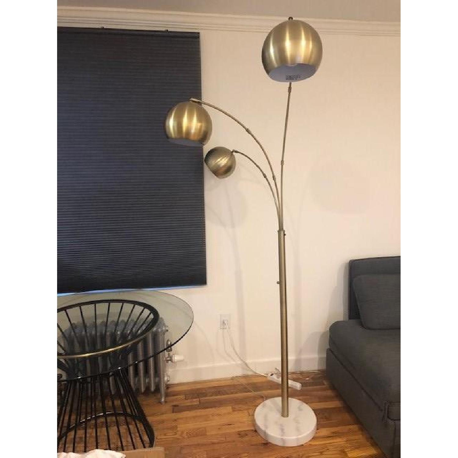 West Elm Gold Floor Lamp - image-3