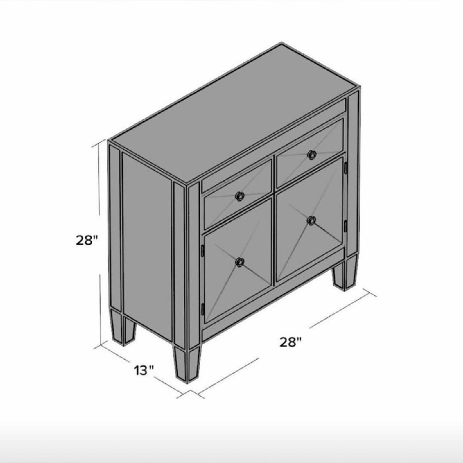 Joss & Main Mirrored 2 Drawer Accent Cabinet - image-4