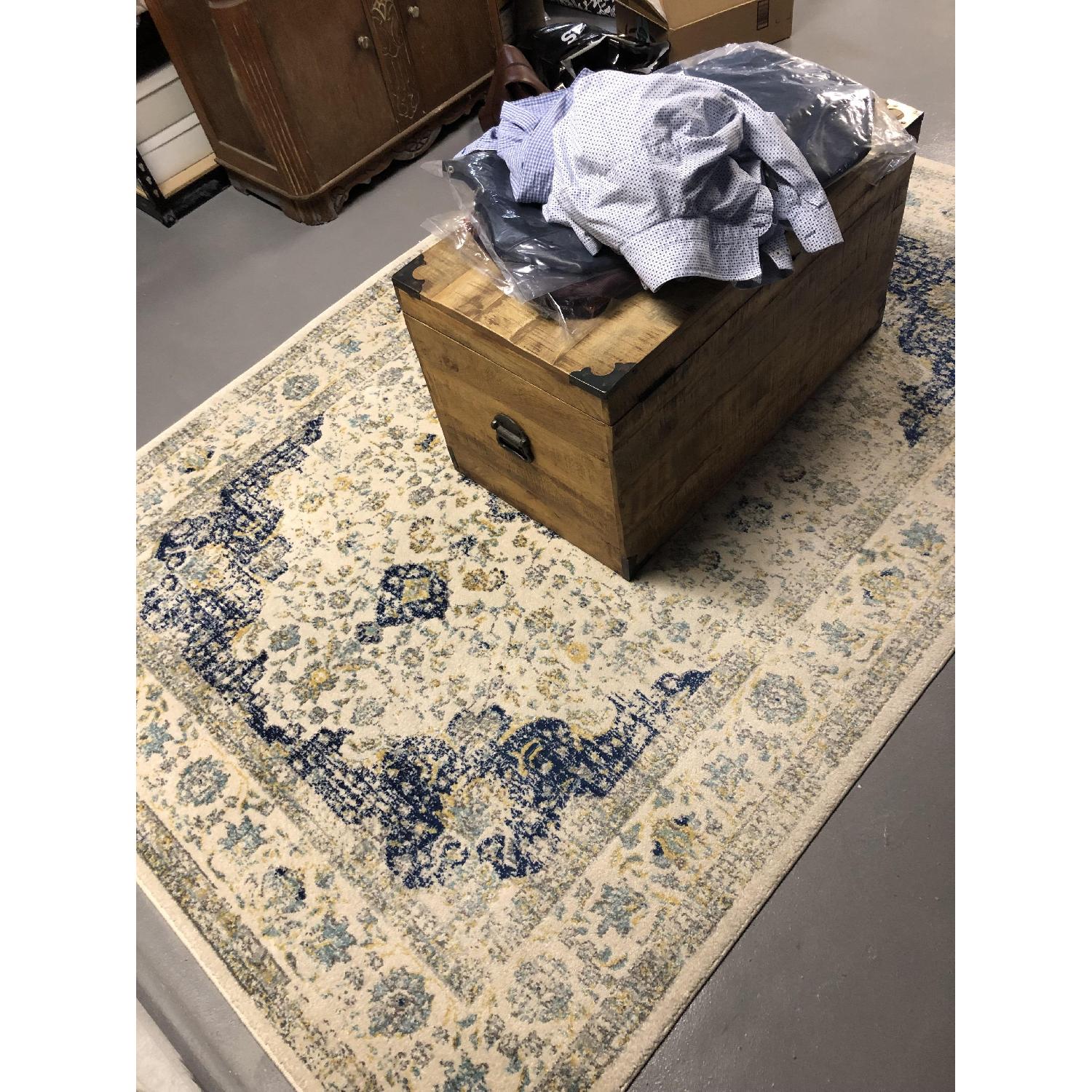 Urban Outfitters Natural & Blue Area Rug - image-1