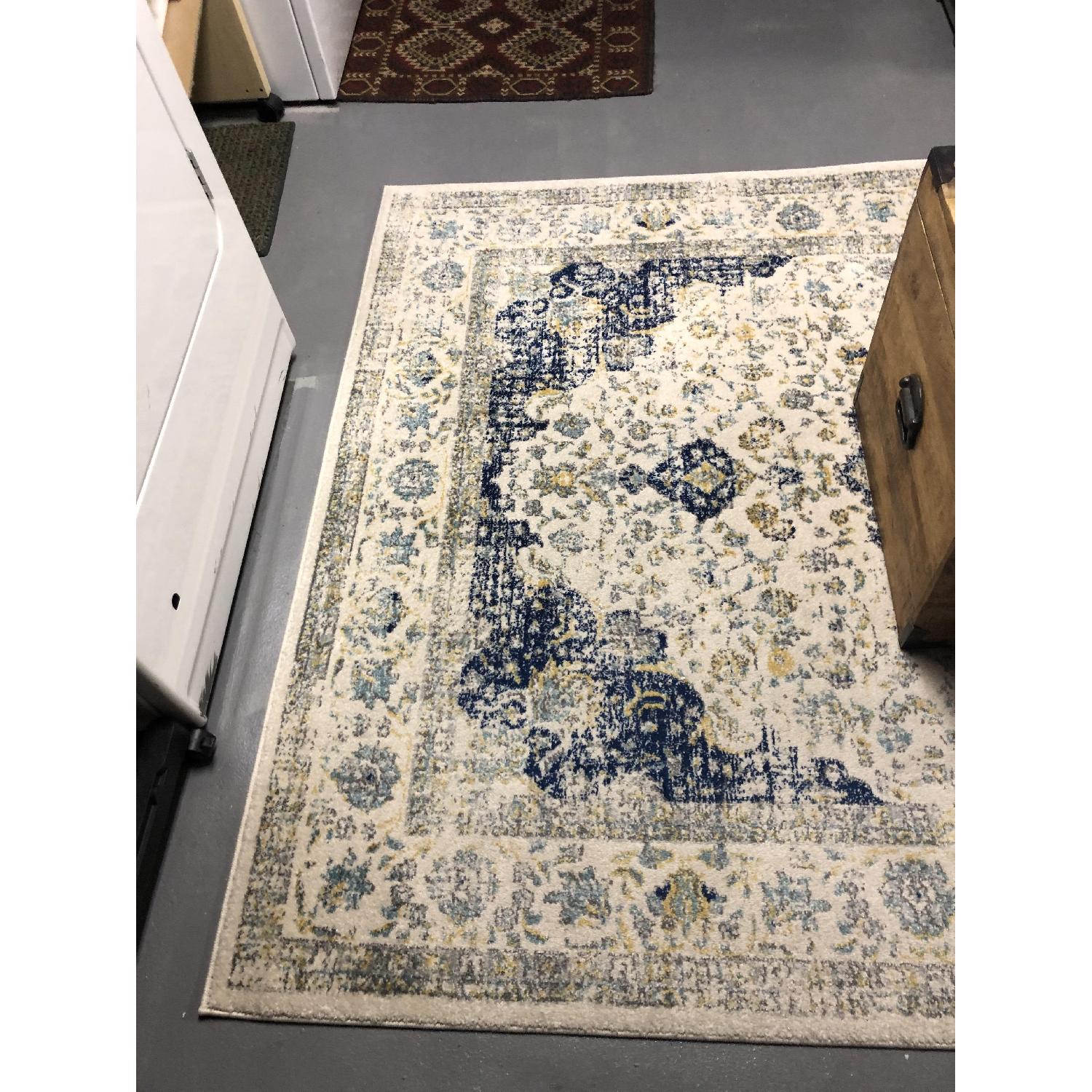 Urban Outfitters Natural & Blue Area Rug - image-2
