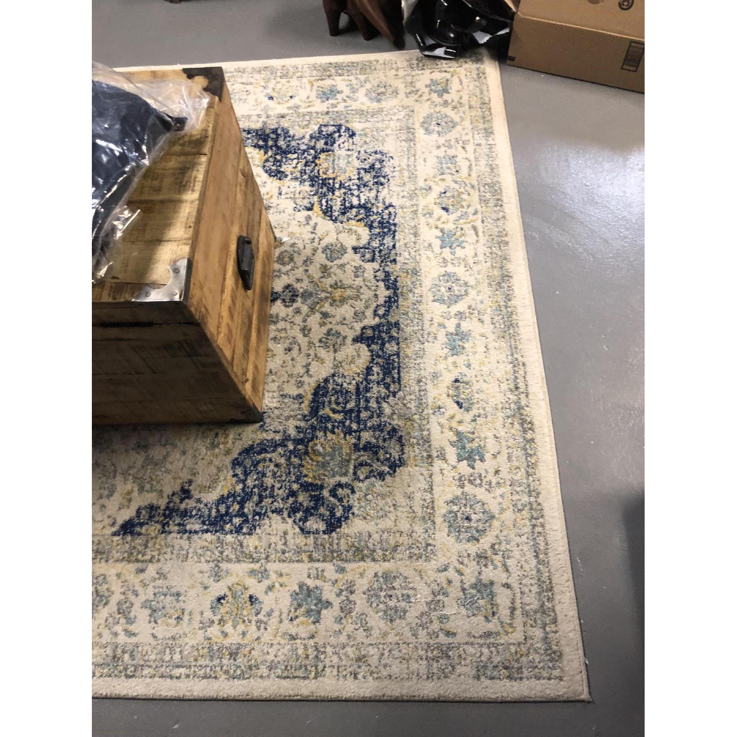 Urban Outfitters Natural & Blue Area Rug - image-3