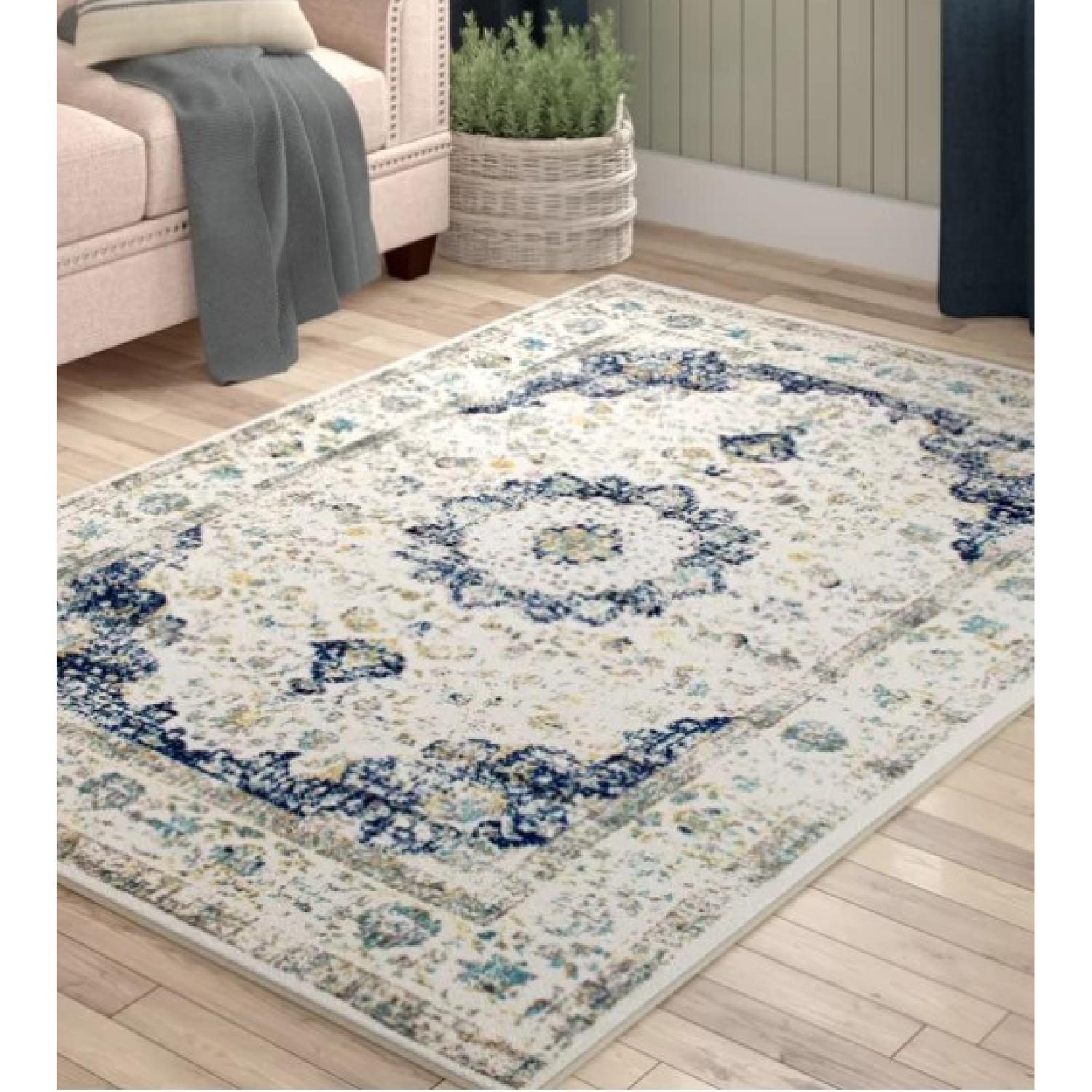 Urban Outfitters Natural & Blue Area Rug - image-0