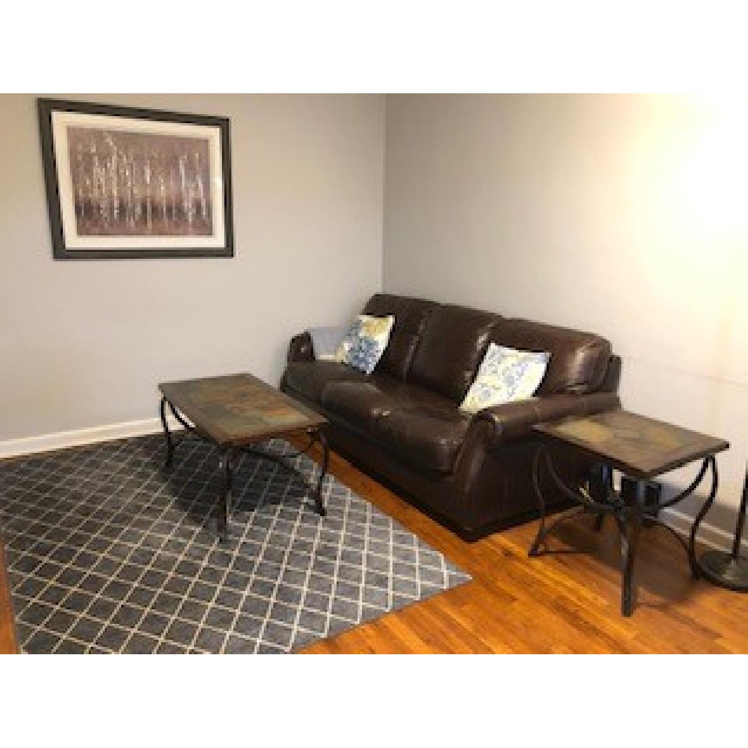 Raymour & Flanigan Coffee Table + 2  End Tables - image-1