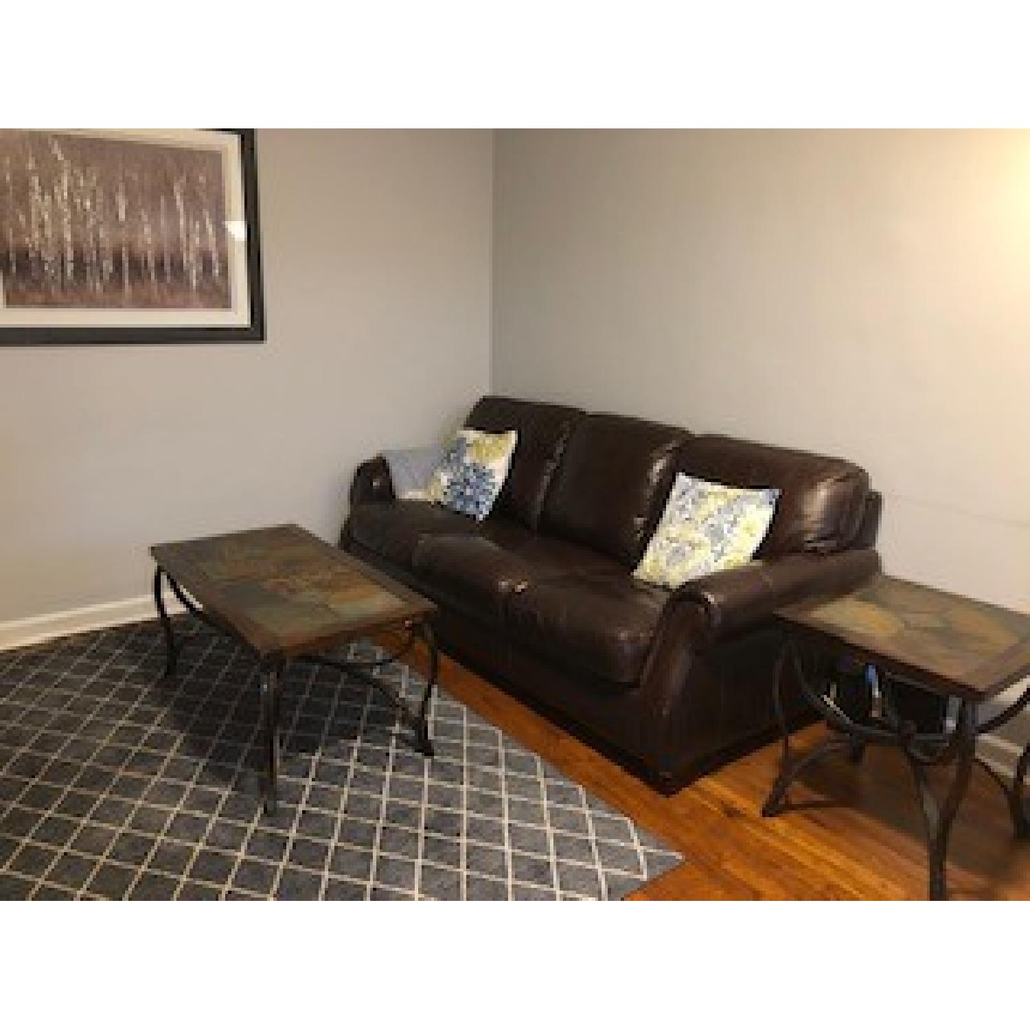 Raymour & Flanigan Coffee Table + 2  End Tables - image-2