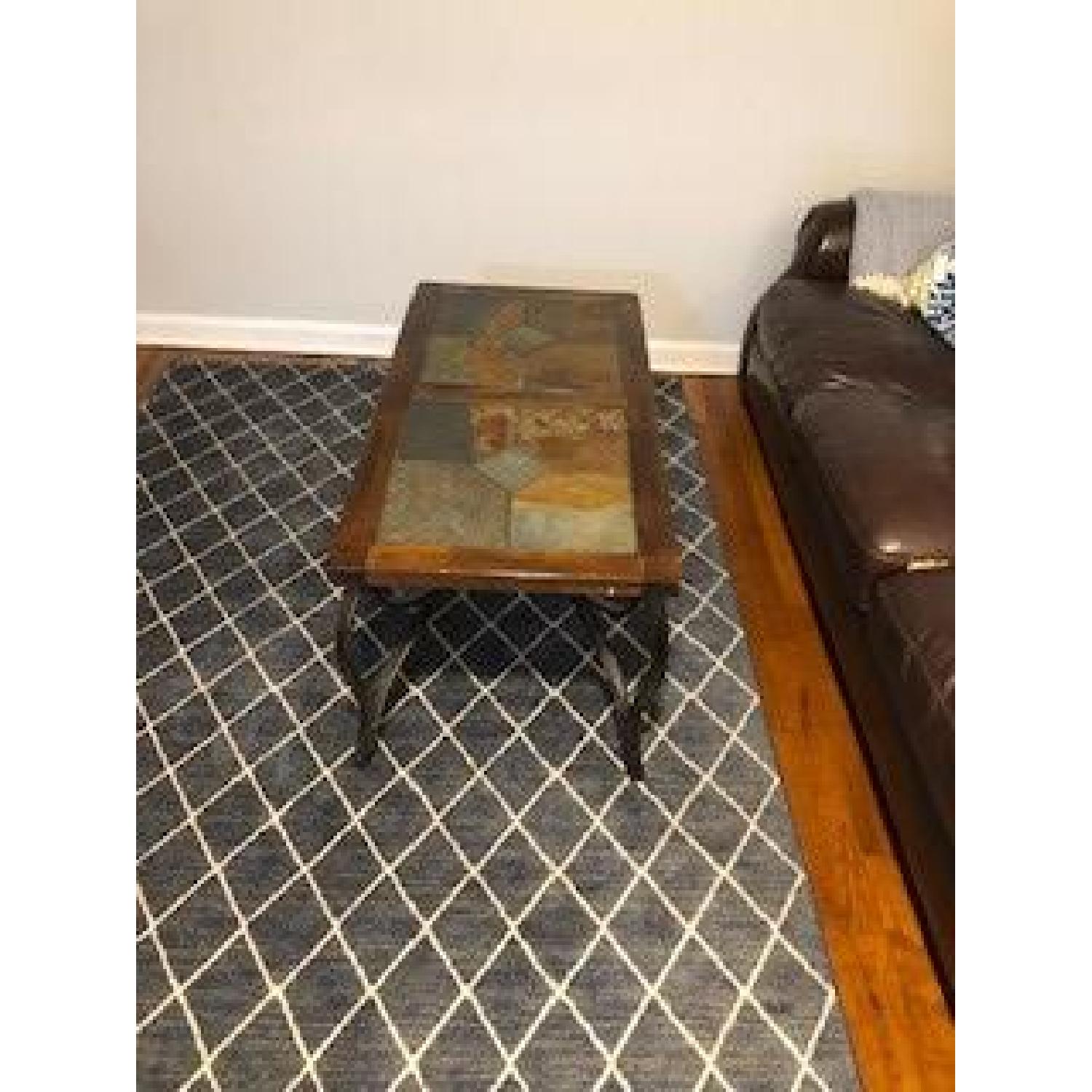 Raymour & Flanigan Coffee Table + 2  End Tables - image-3