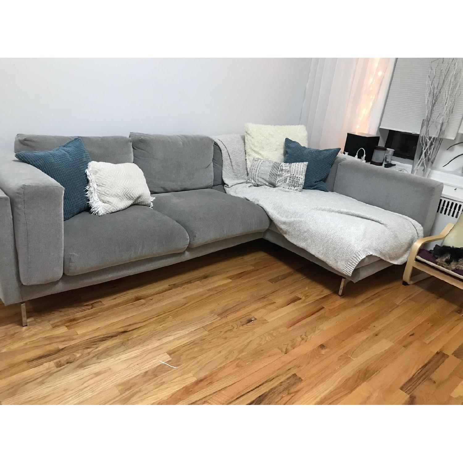 Ikea Nockeby Sectional Sofa w/ Right Chaise - AptDeco