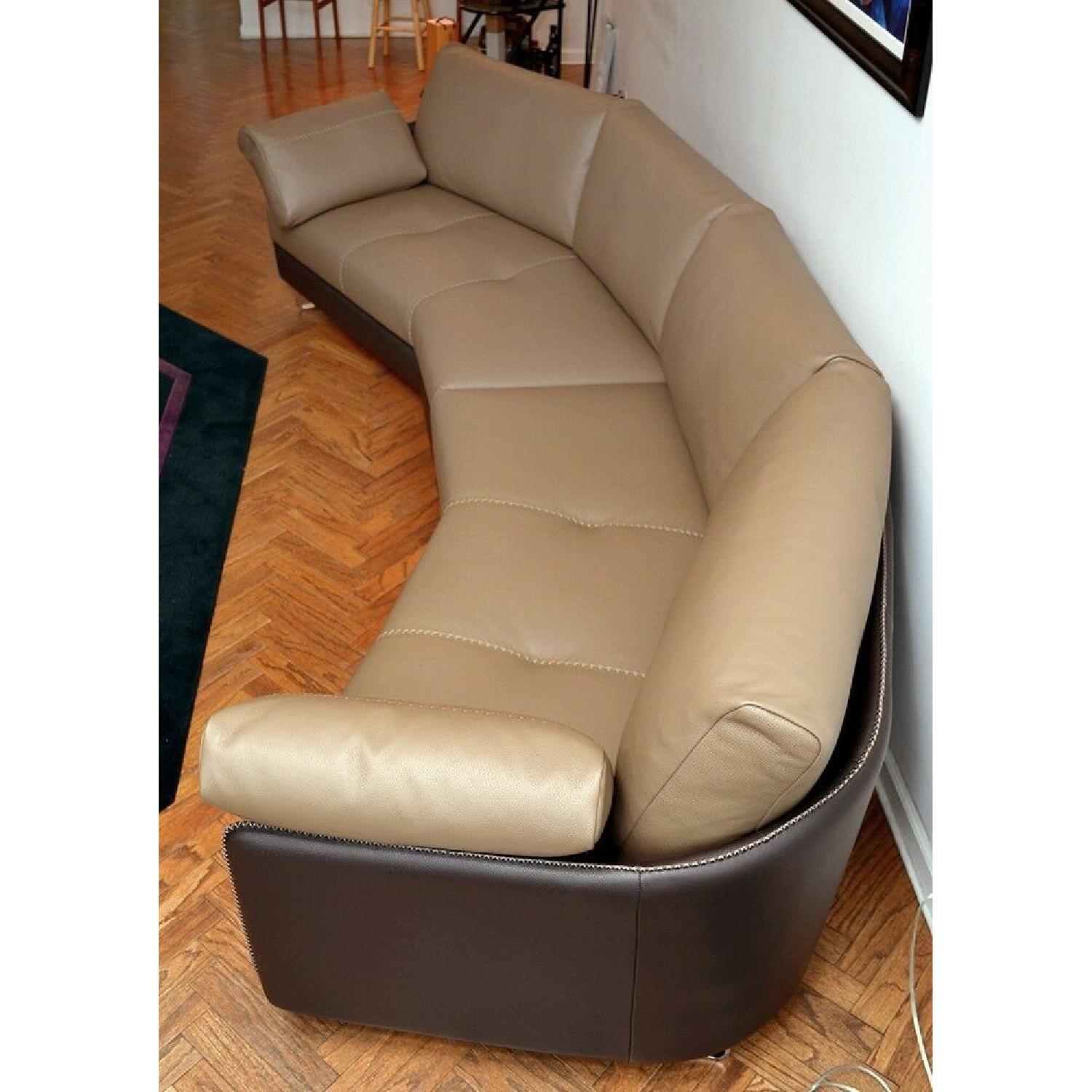 Gamma Arredamenti 2-Piece Italian Leather Sectional Sofa - image-3