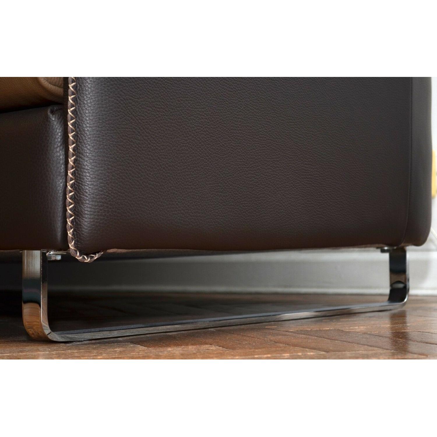Gamma Arredamenti 2-Piece Italian Leather Sectional Sofa - image-6