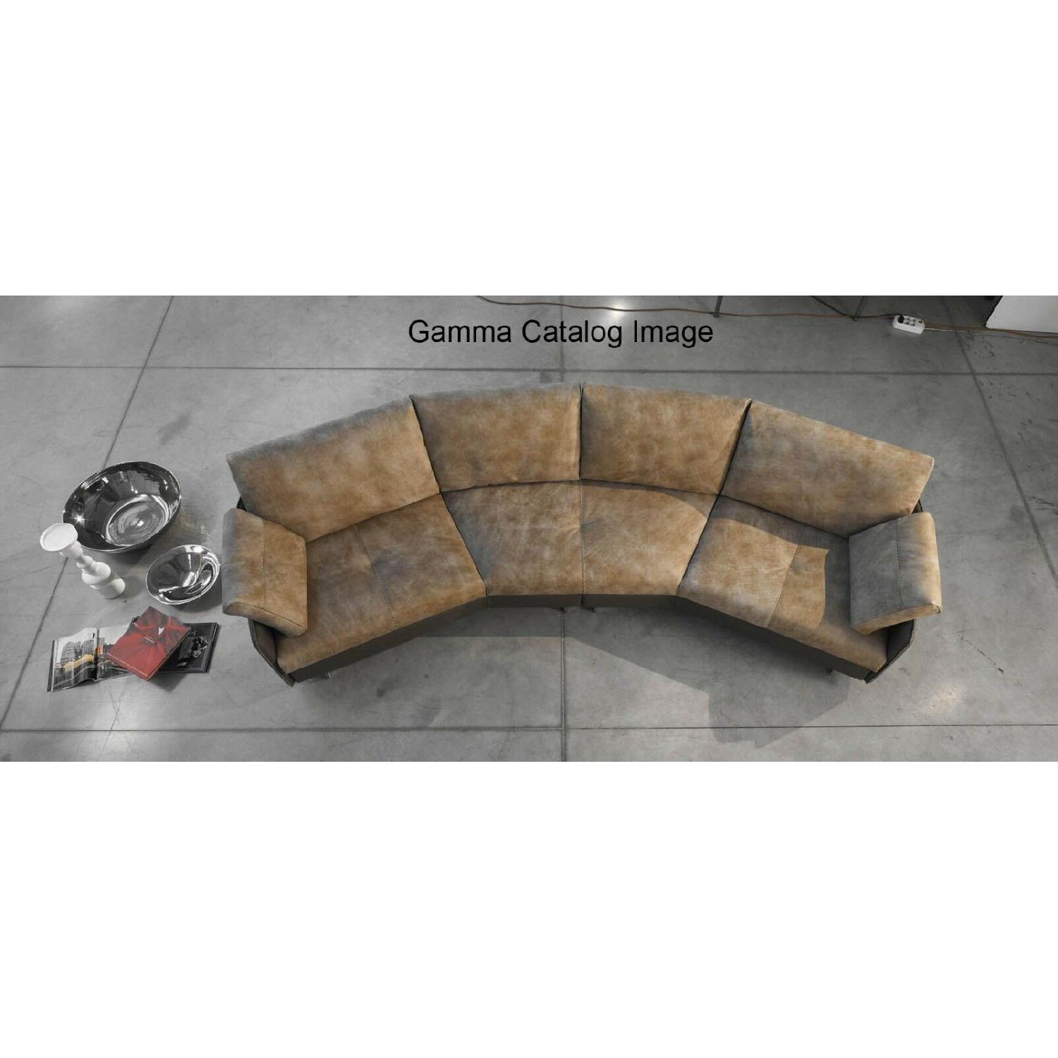 Gamma Arredamenti 2-Piece Italian Leather Sectional Sofa - image-9