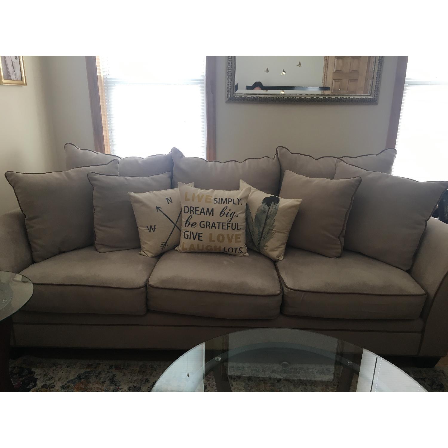 Raymour & Flanigan Briarwood Microfiber Sofa - image-2