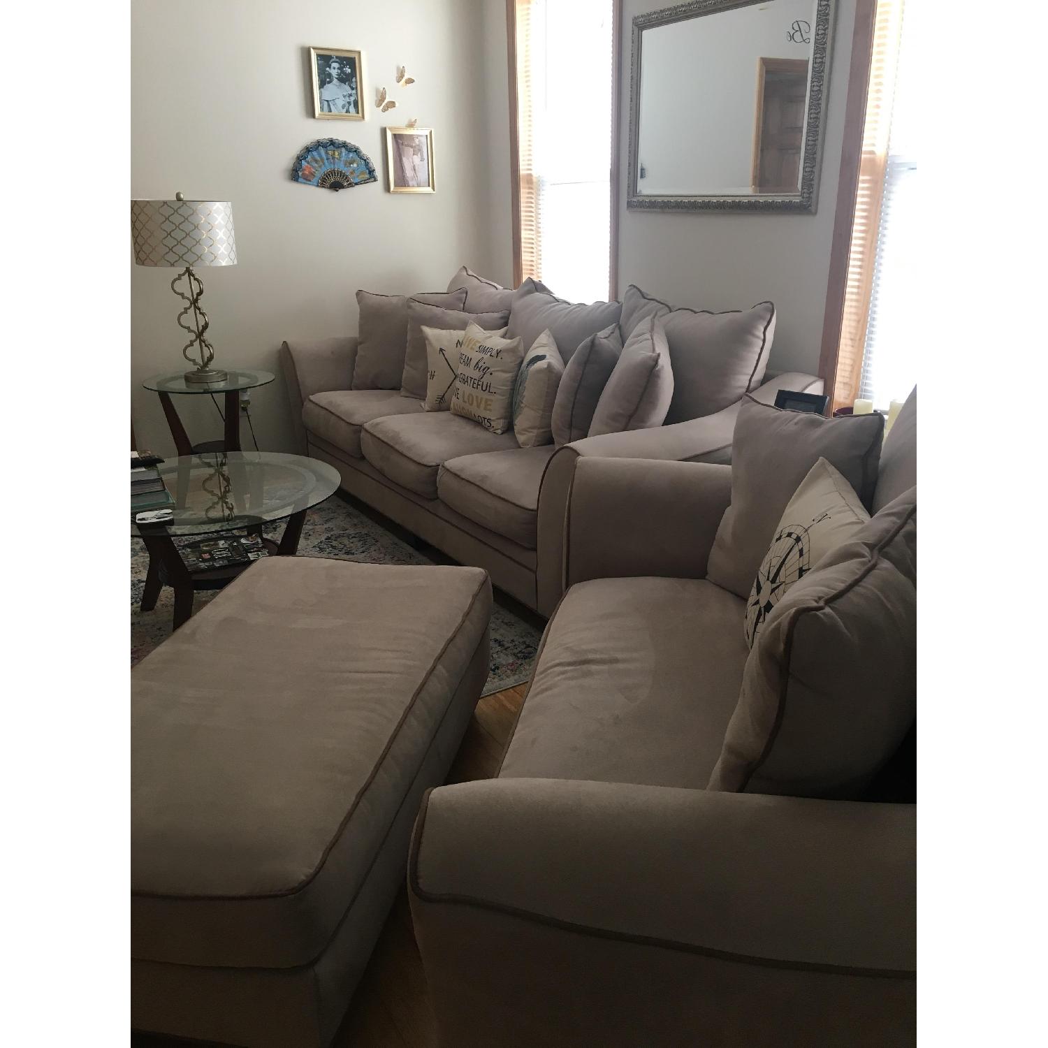 Raymour & Flanigan Briarwood Microfiber Sofa - image-3