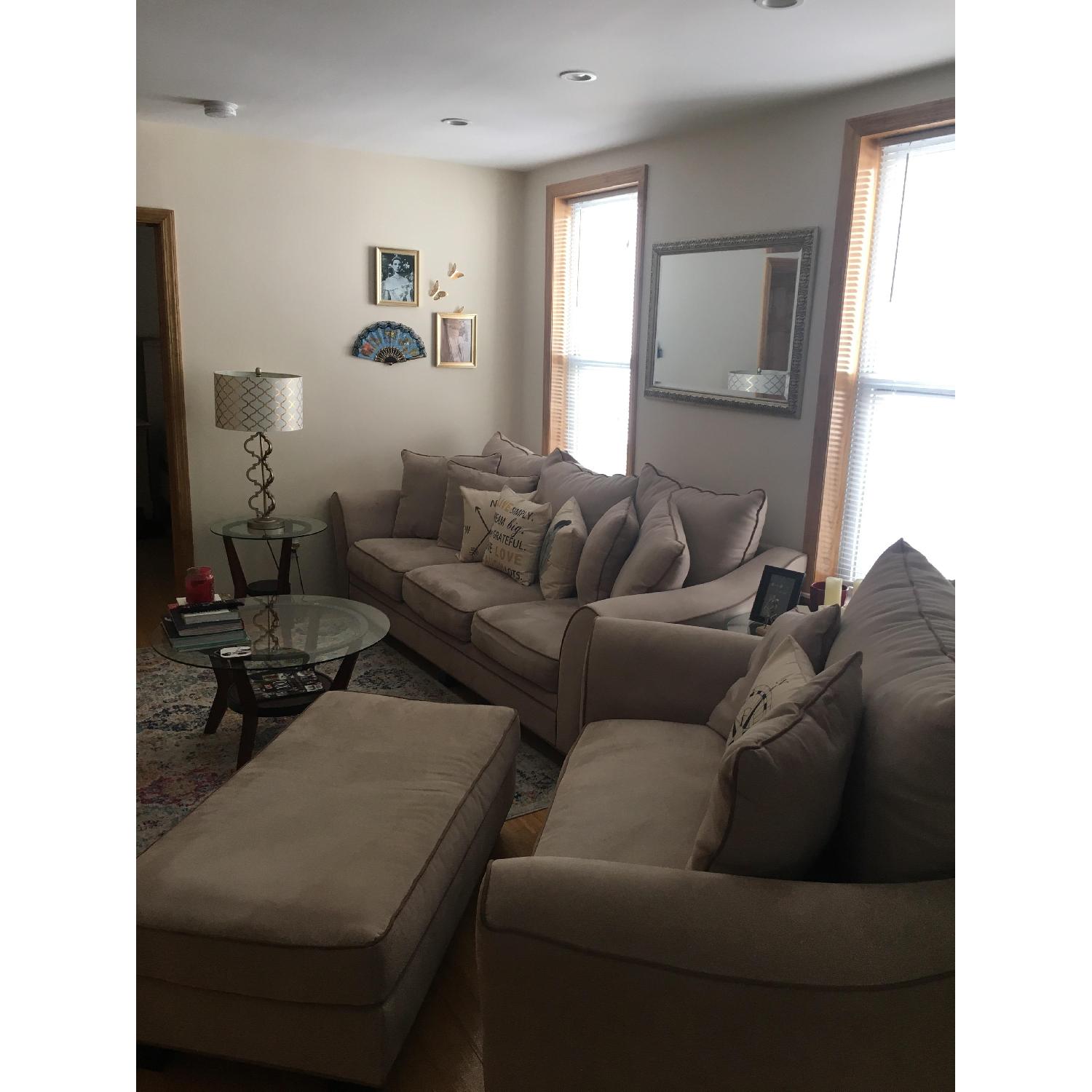 Raymour & Flanigan Briarwood Microfiber Sofa - image-4