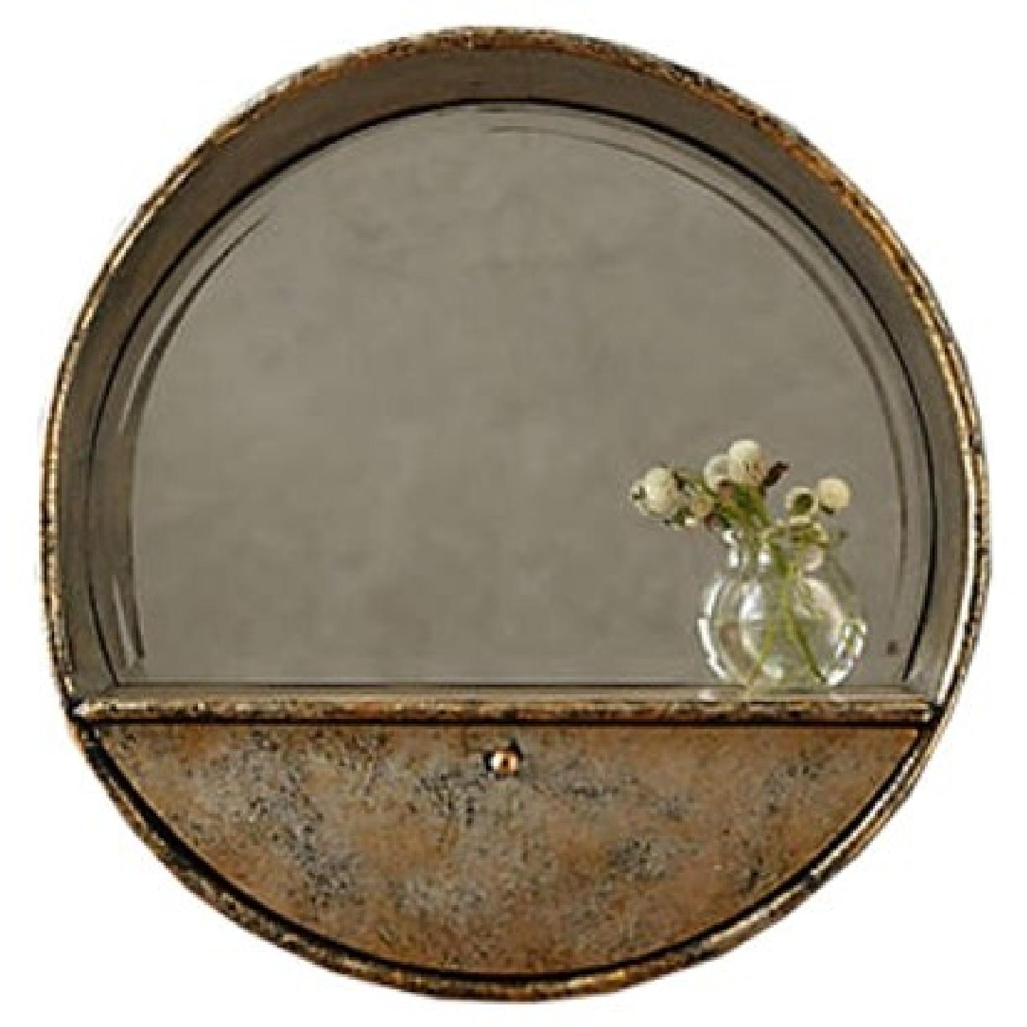 Anthropologie Mercana Industrialist Mirror Shelf - image-0