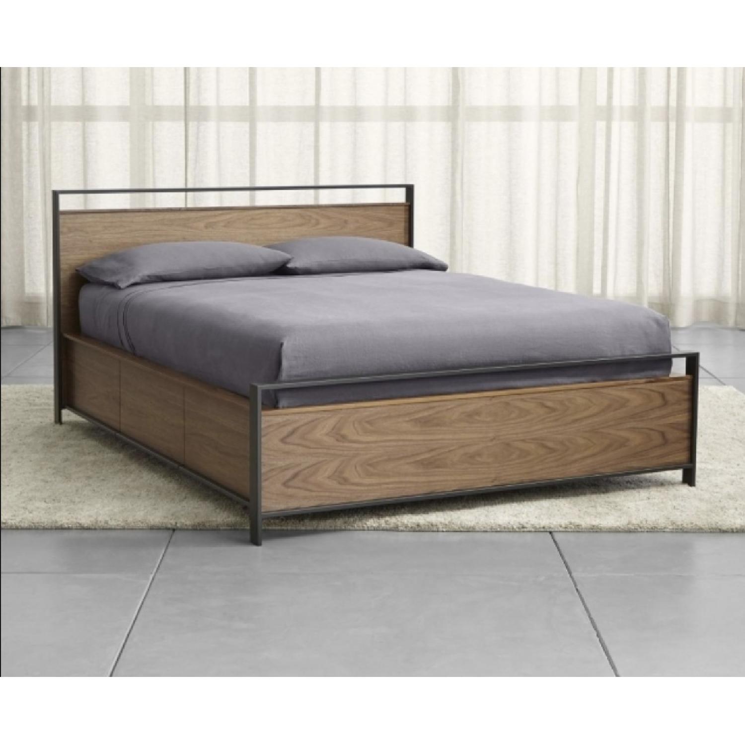 Crate & Barrel Bowery Storage Queen Bed - image-1