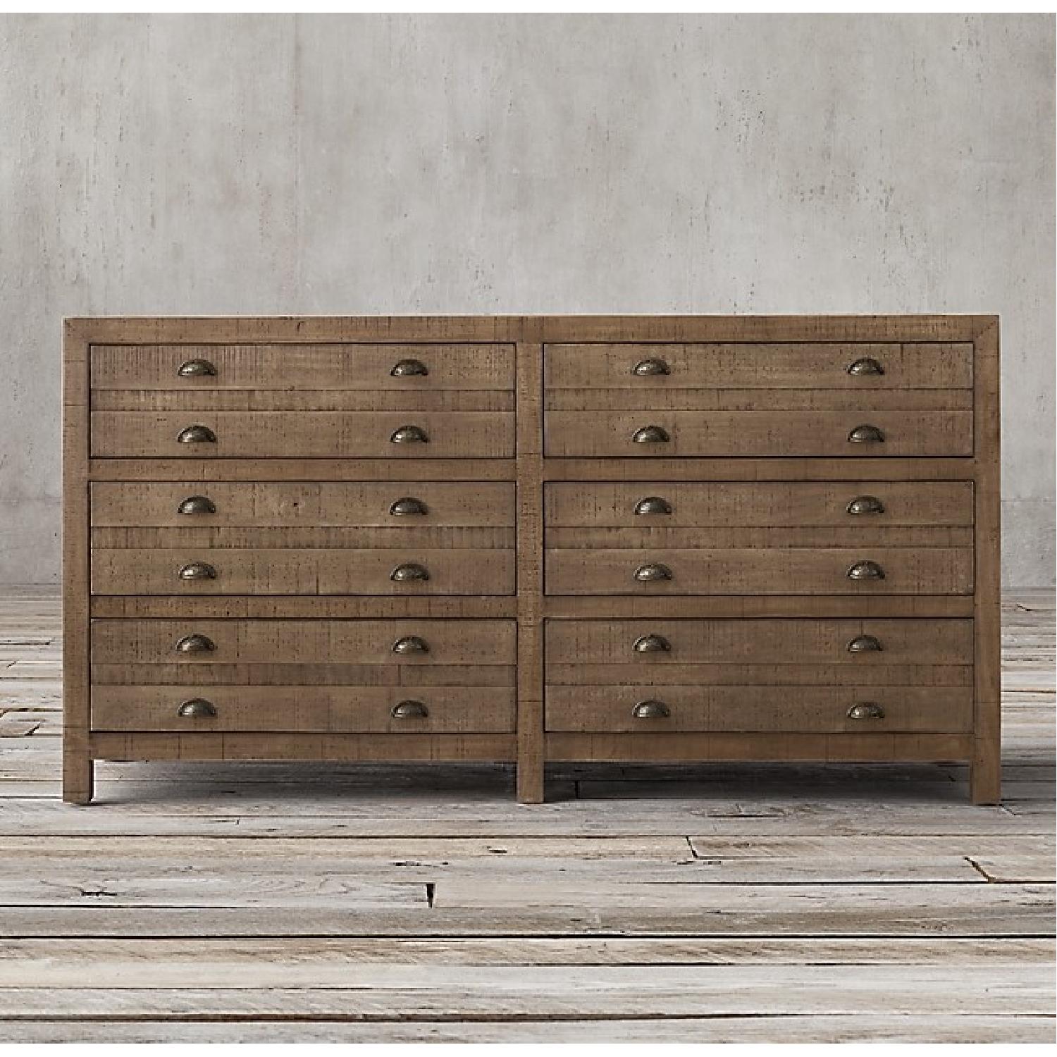 Restoration Hardware Printmaker's 6 Drawer Dresser - image-4
