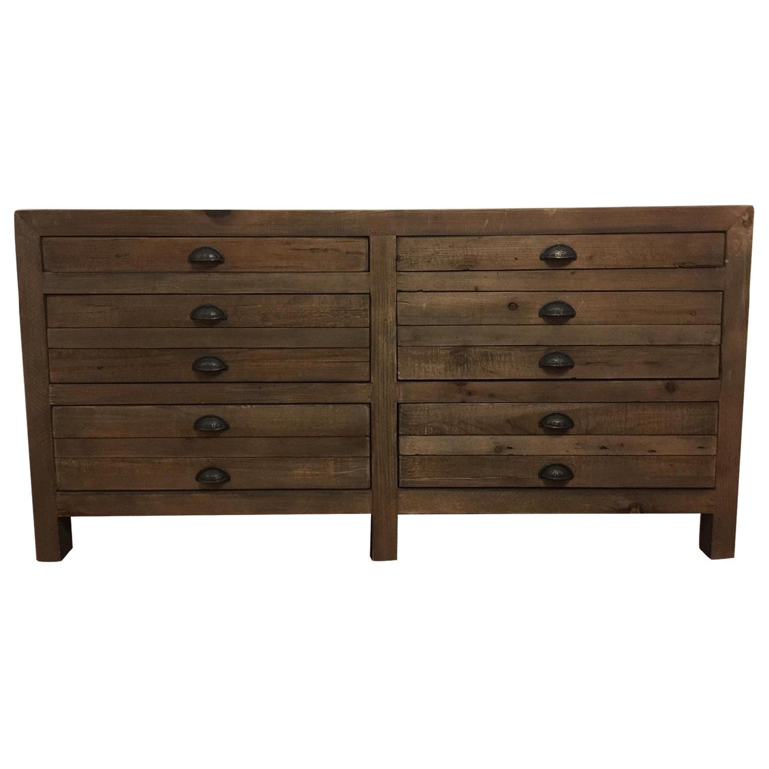 Restoration Hardware Printmaker's 6 Drawer Dresser - image-0