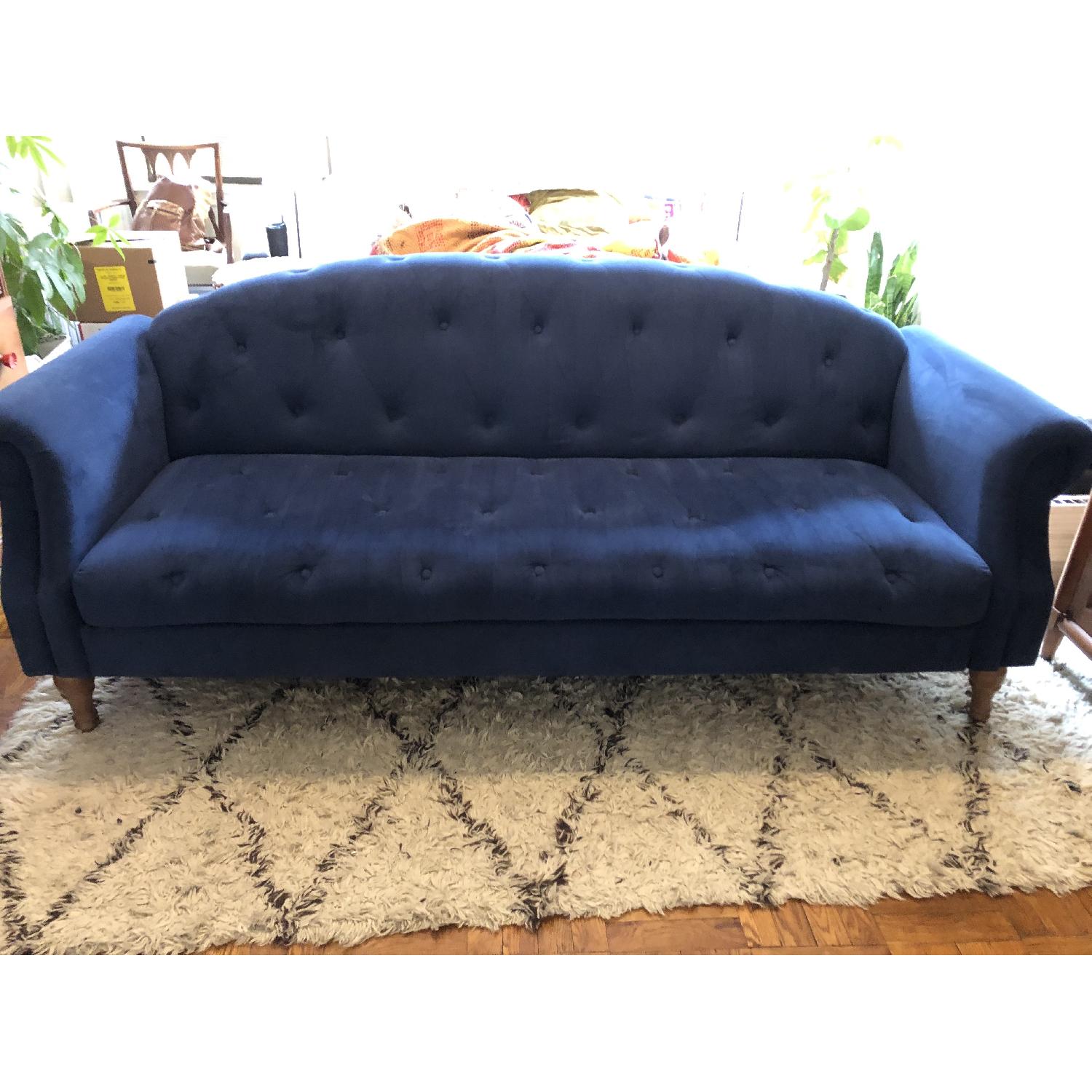Urban Outfitters Sabina Velvet Tufted Sofa - image-1
