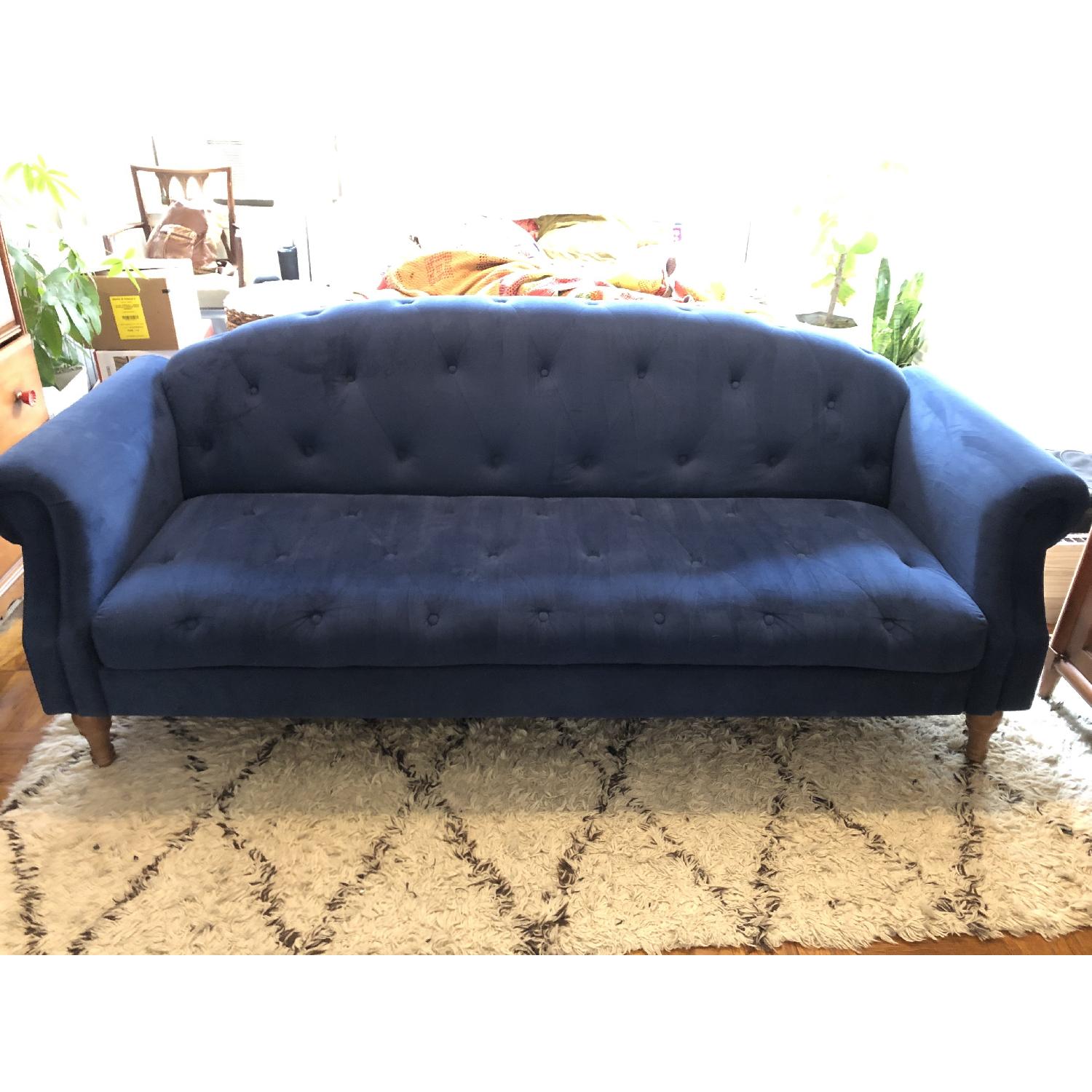 Urban Outfitters Sabina Velvet Tufted Sofa - image-2