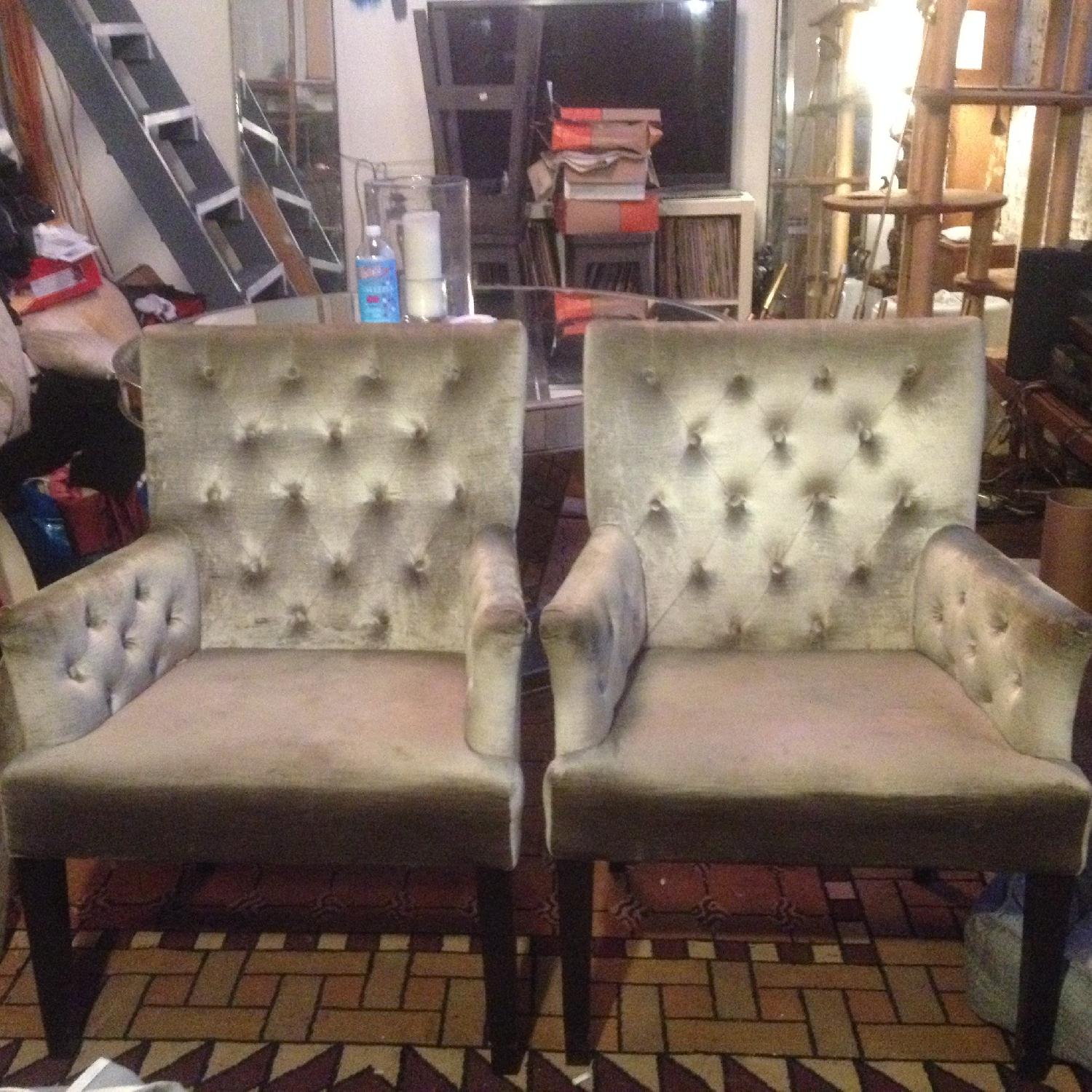 Z Gallerie Mirrored Venetian Dining Table w/ 4 Chairs - image-10