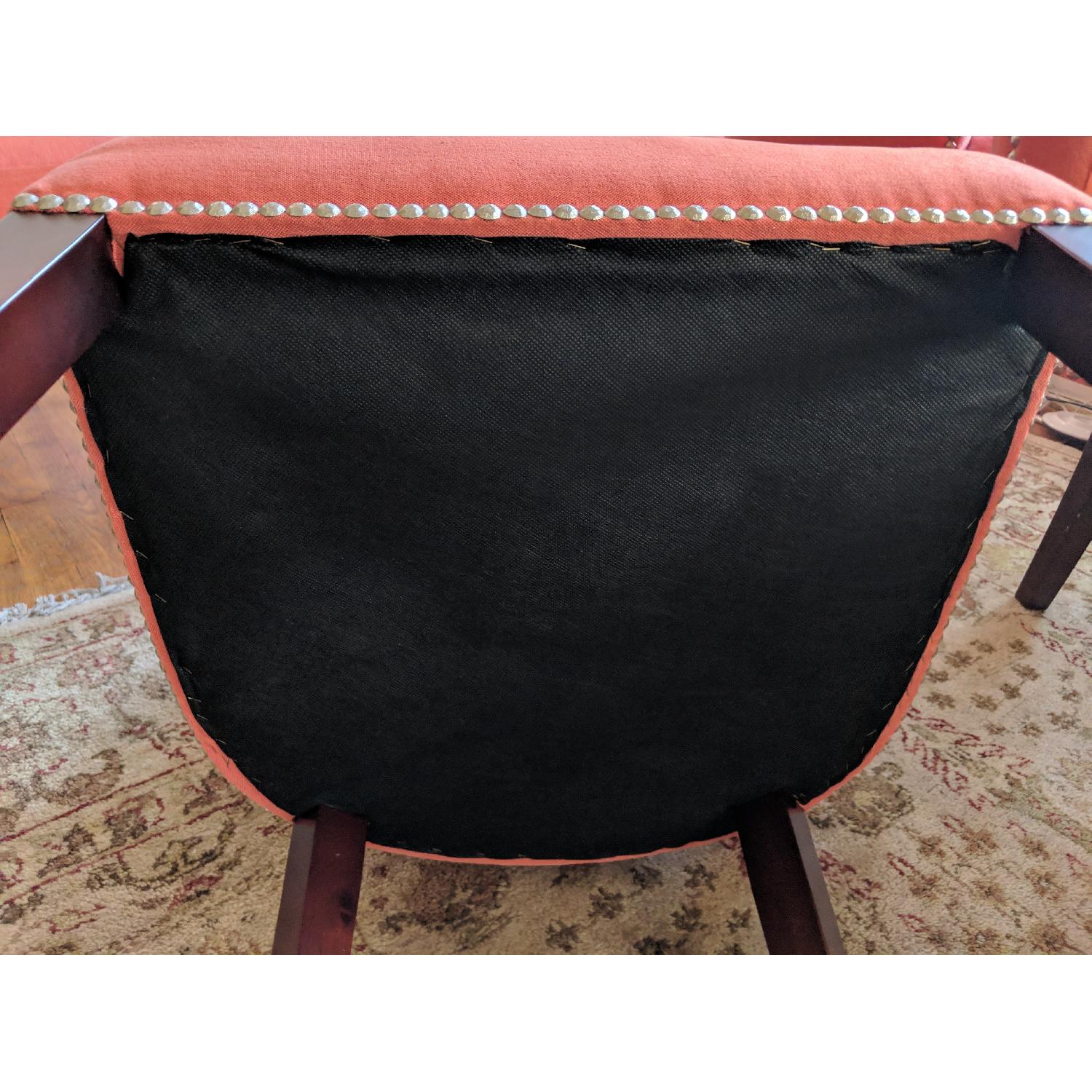 Modern Upholstered Rolled Back Dining Chairs - image-12