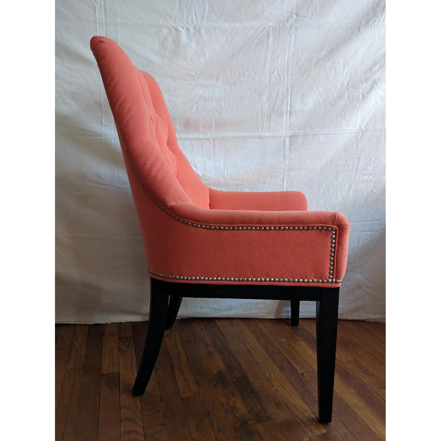 Modern Upholstered Rolled Back Dining Chairs - image-14