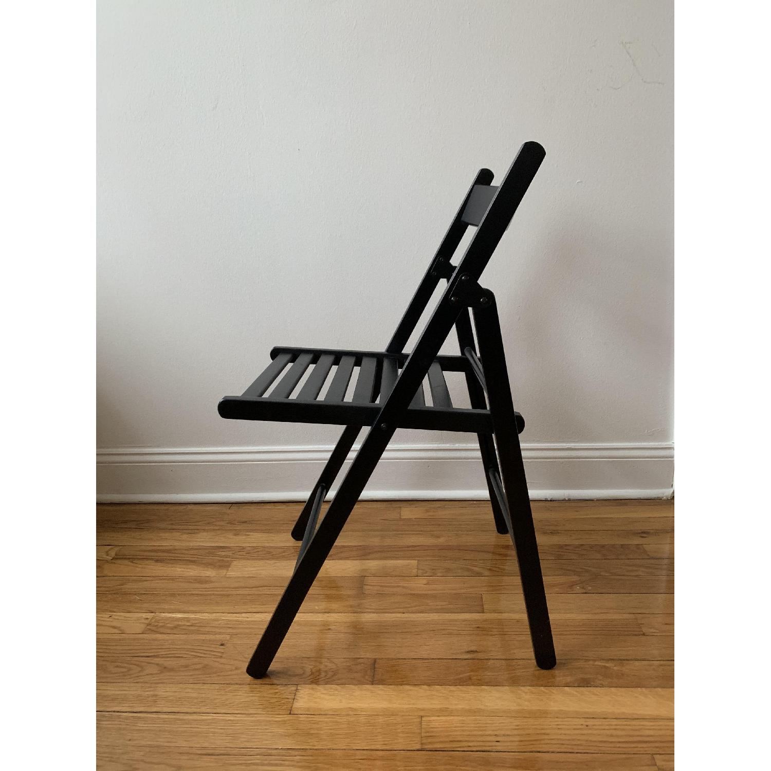 Ikea Terje Black Folding Dining Chairs - image-1