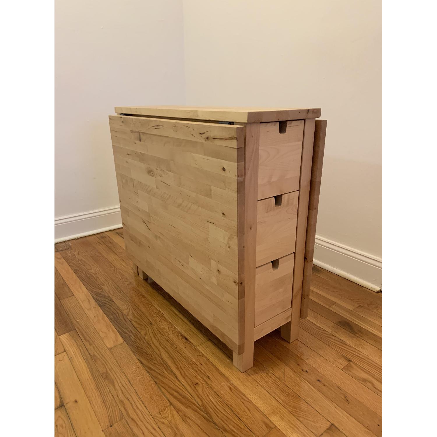 IKEA NORDEN 専用 Ikea Norden Wooden Kitchen Island - AptDeco