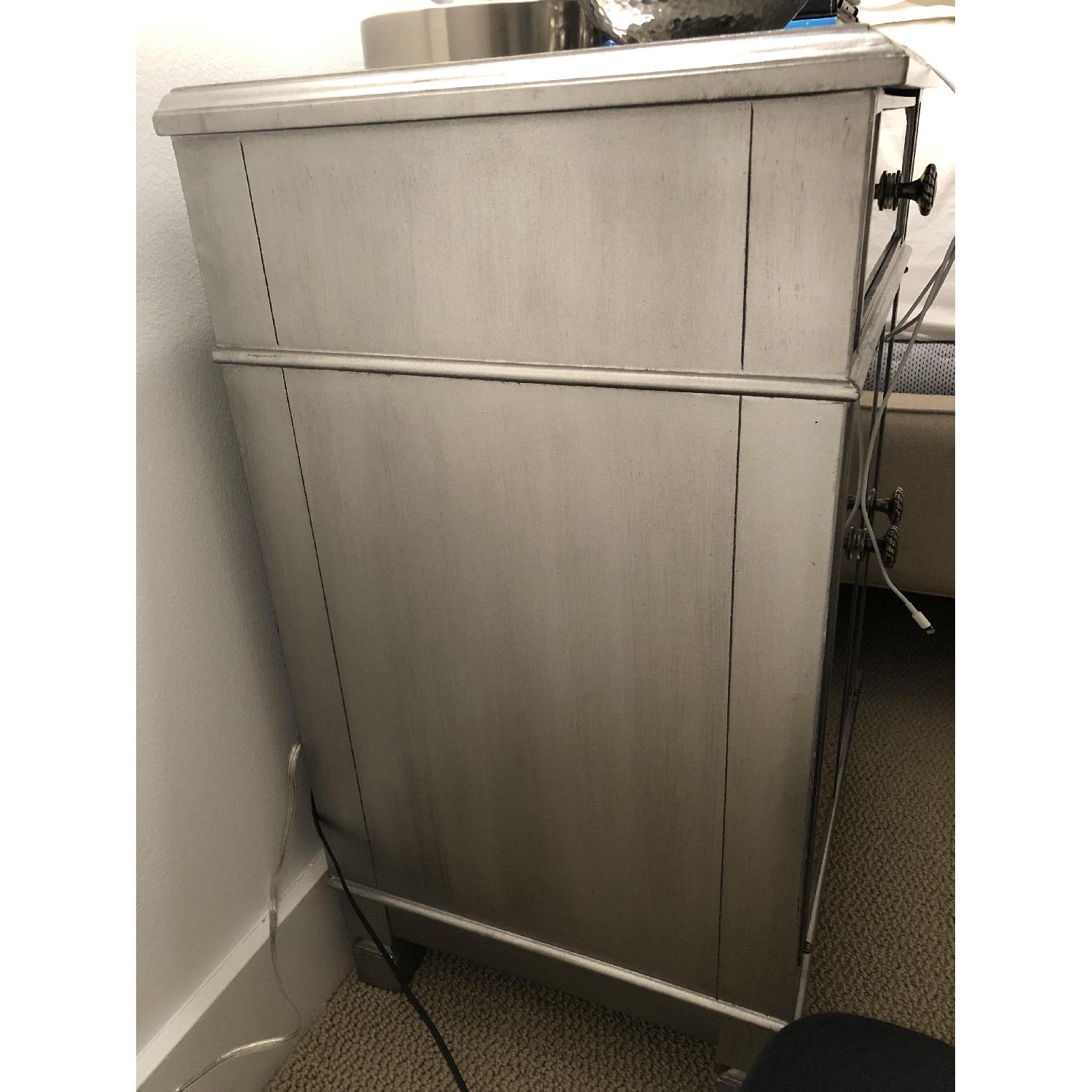 Pier 1 Hayworth Mirrored Antique Nightstand - image-3