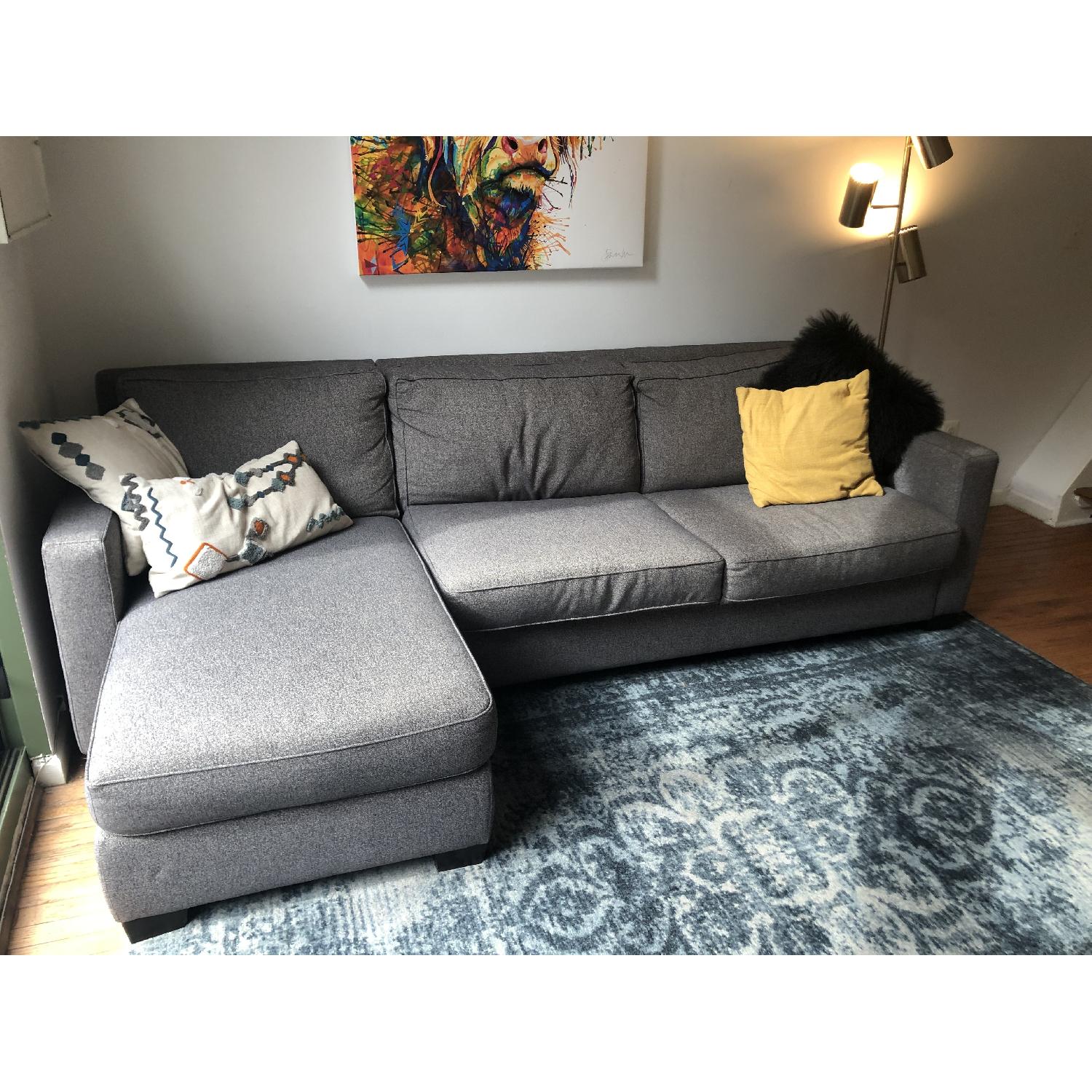 West Elm Henry Sleeper Sectional Sofa w/ Storage - image-1