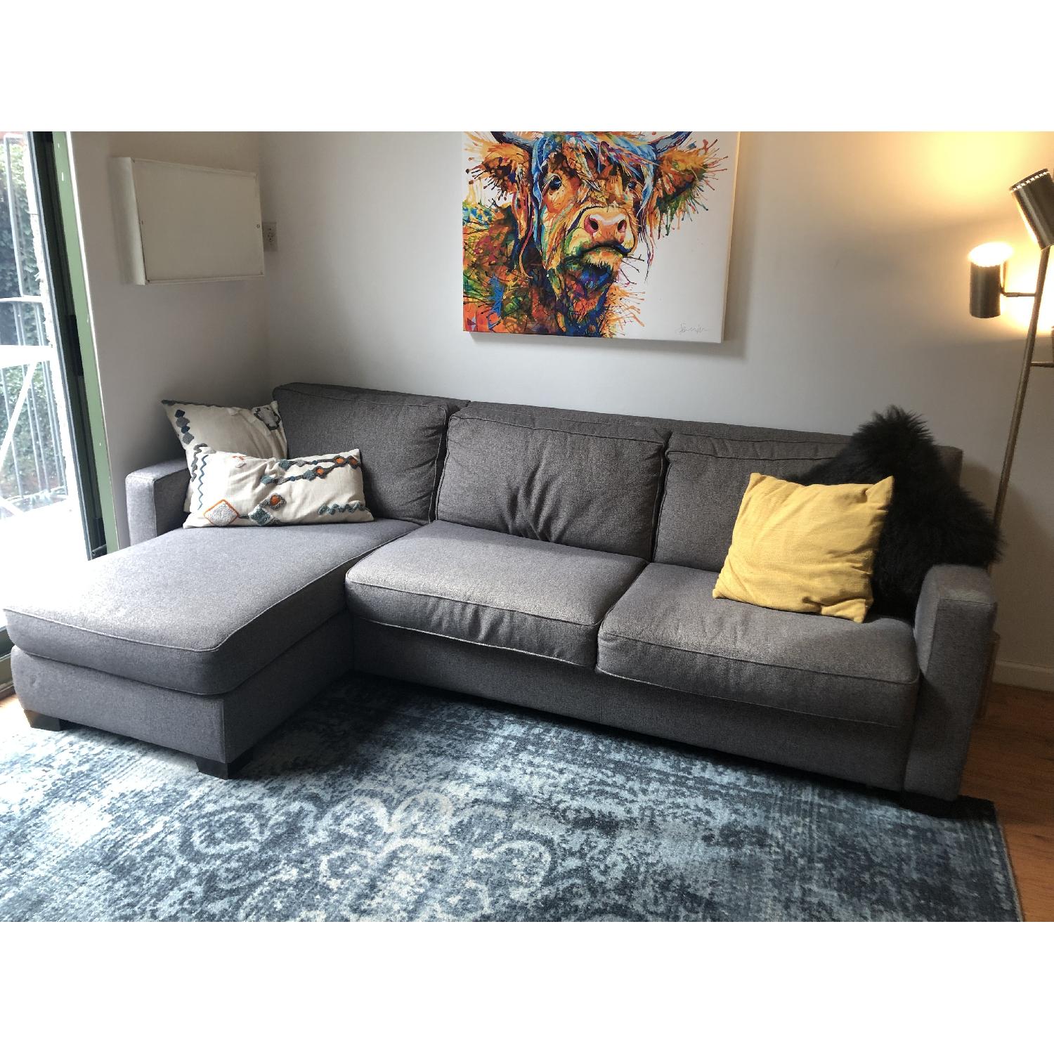 West Elm Henry Sleeper Sectional Sofa w/ Storage - image-2