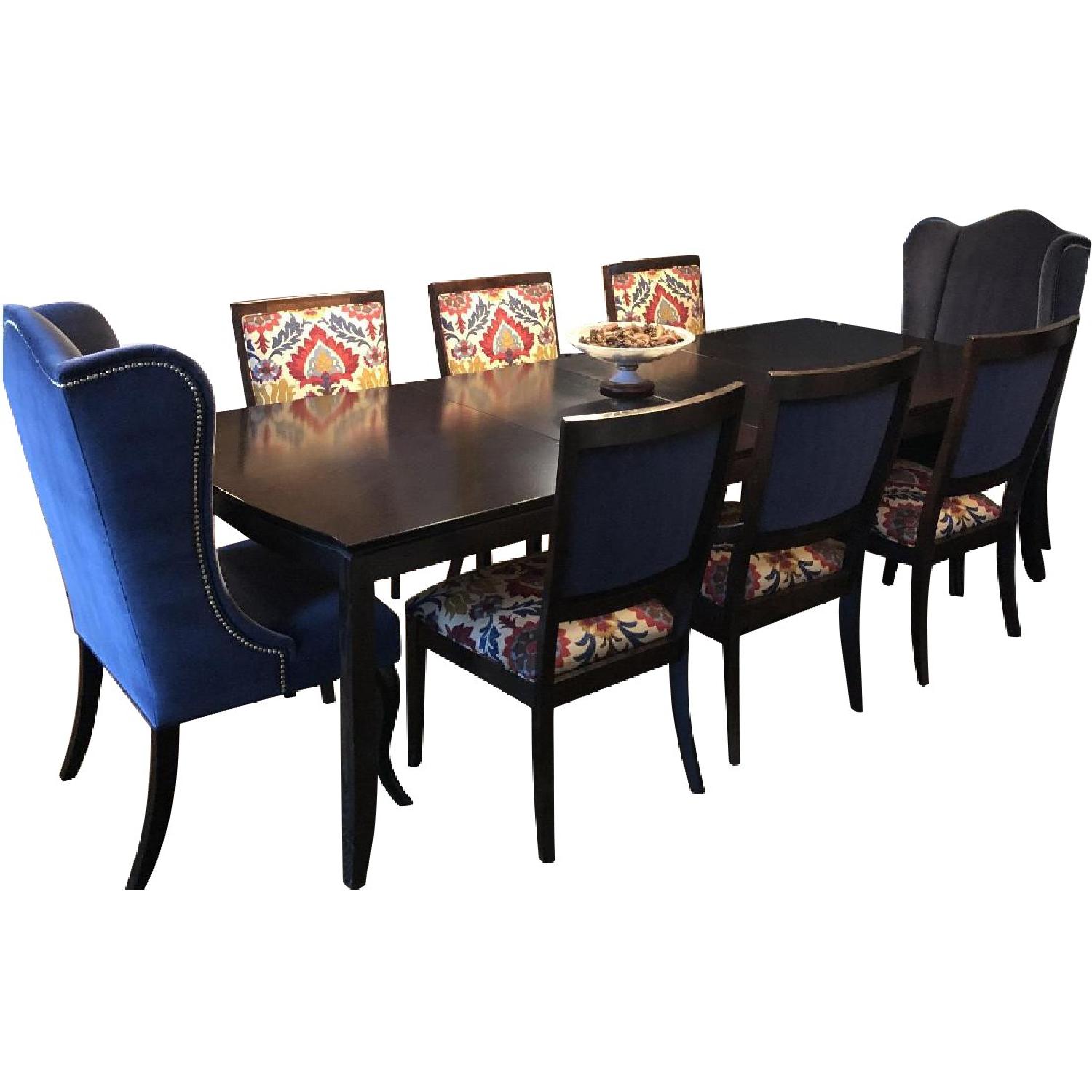 Wood Expandable 9-Piece Dining Set - AptDeco