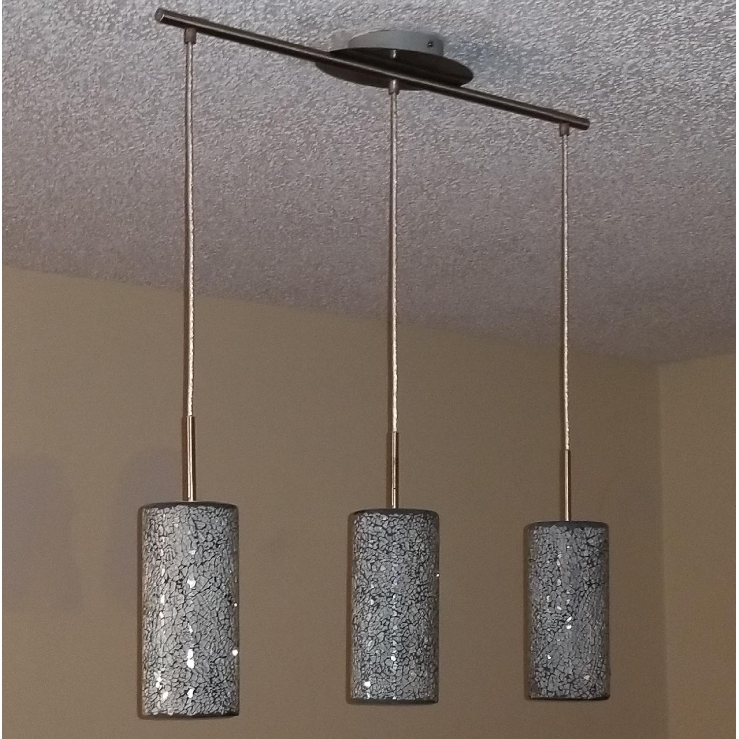 Silver Crackled Hanging Lights - image-3