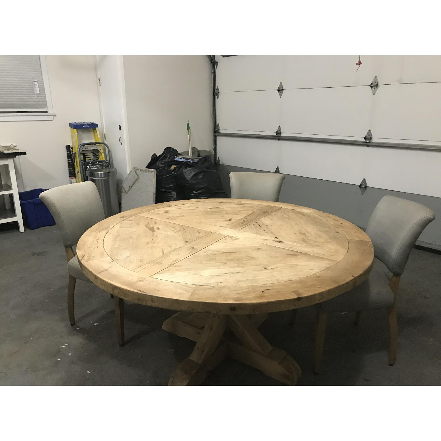 Restoration Hardware Reclaimed Wood Dining Table w/ 6 Chairs - image-6