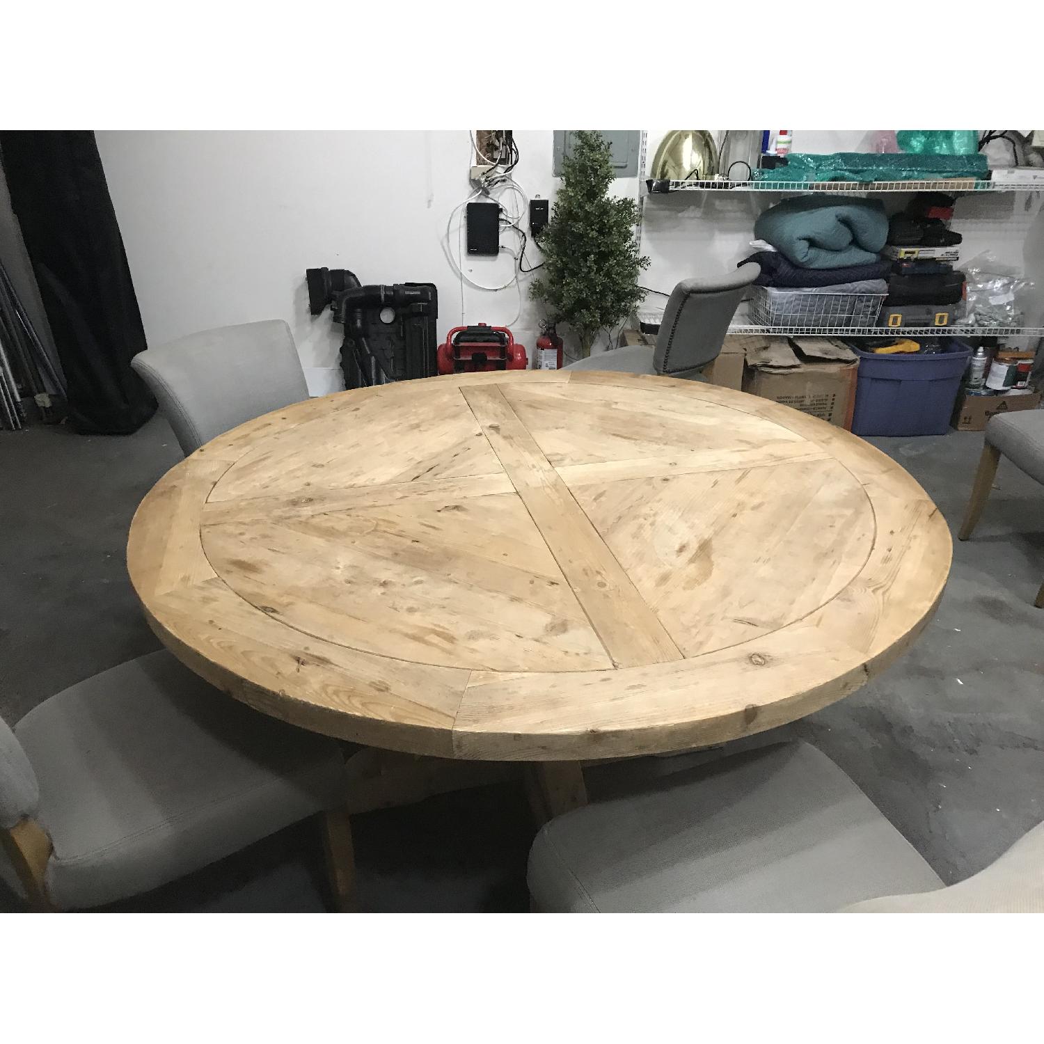 Restoration Hardware Reclaimed Wood Dining Table w/ 6 Chairs - image-7
