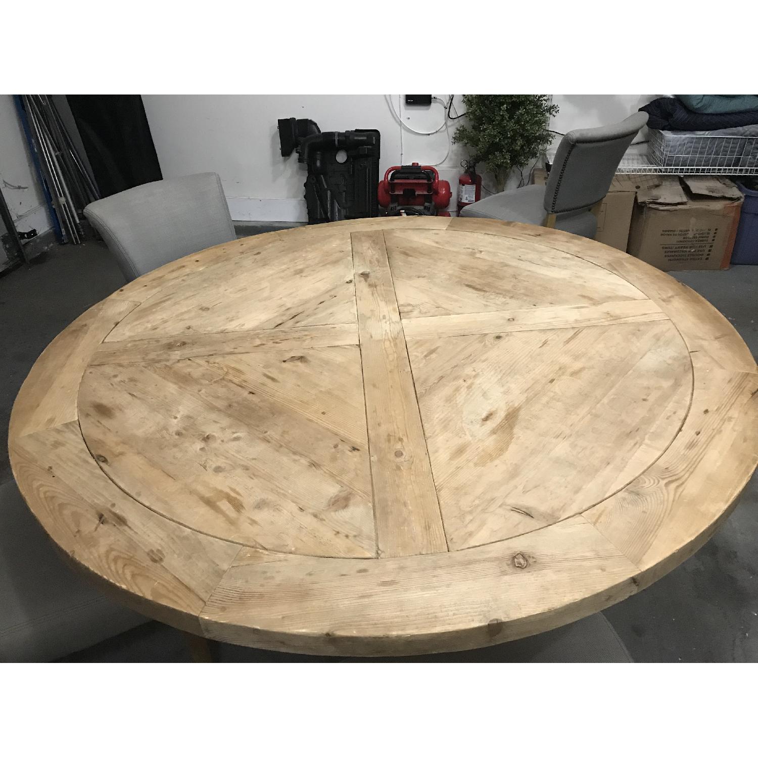 Restoration Hardware Reclaimed Wood Dining Table w/ 6 Chairs - image-8