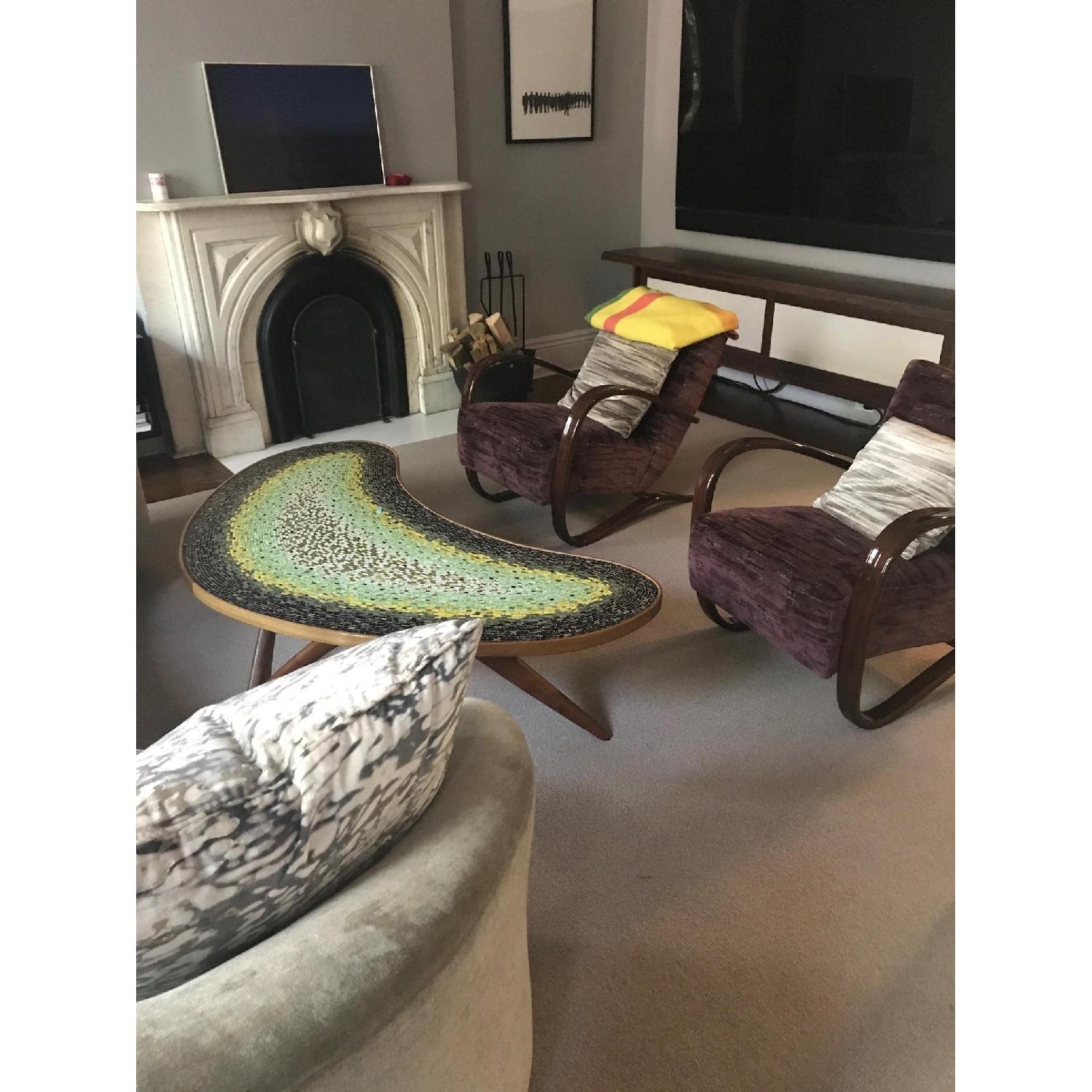 Large Beige Wool Area Rug - image-1